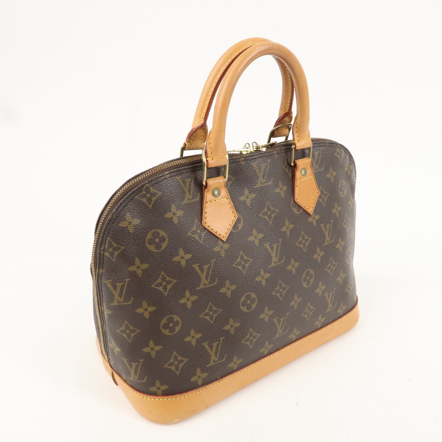 Louis Vuitton Monogram Alma Hand Bag Brown M51130