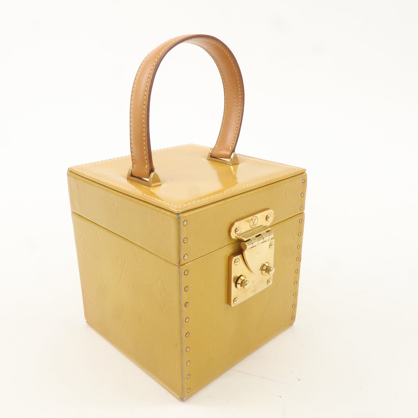 Louis Vuitton Monogram Vernis Breaker Vanity Bag Beige M91002