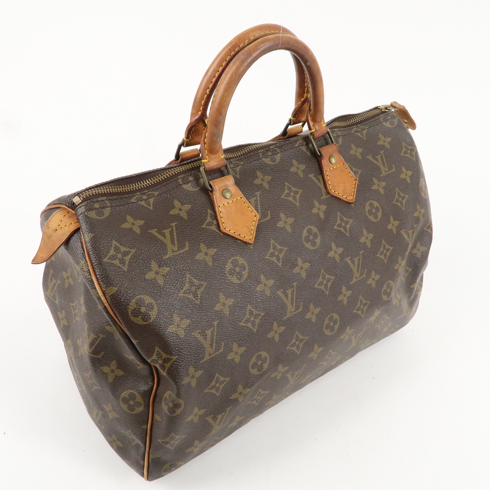 Louis Vuitton Monogram Speedy 35 Hand Bag Boston Bag M41524