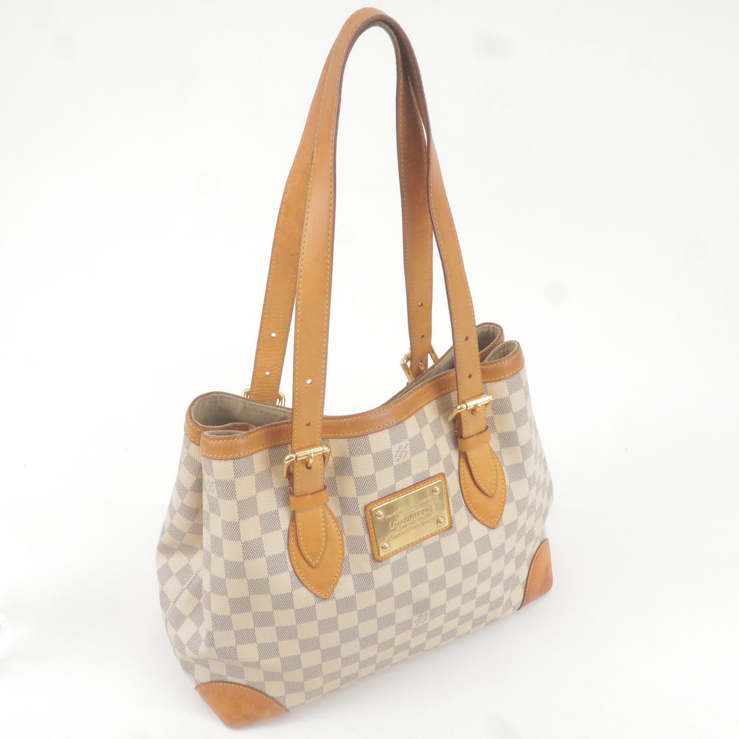 Louis Vuitton Damier Azur Hampstead MM Hand Bag N51206