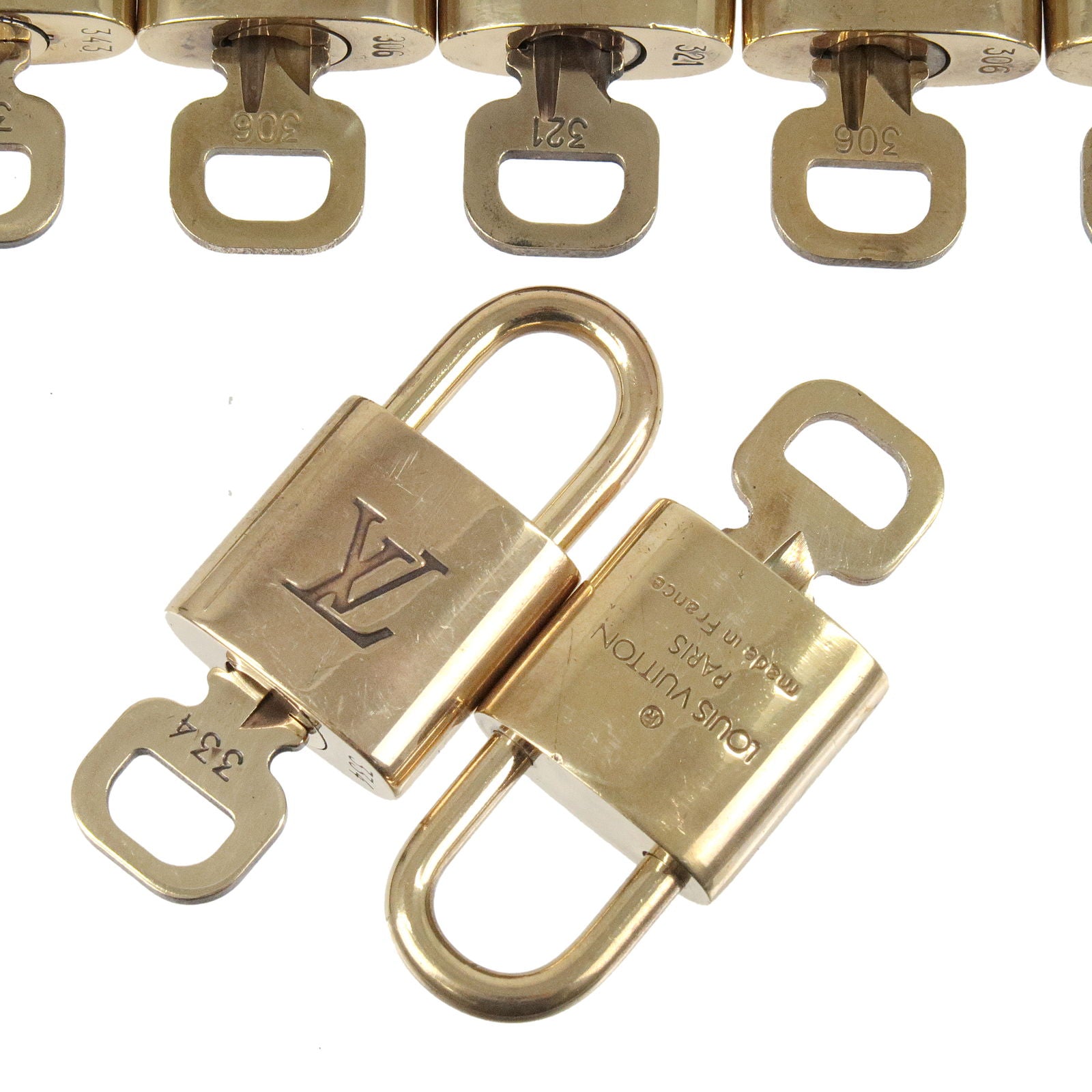 lot of 10 LOUIS VUITTON Cadena padlock key vintage,  in 2023