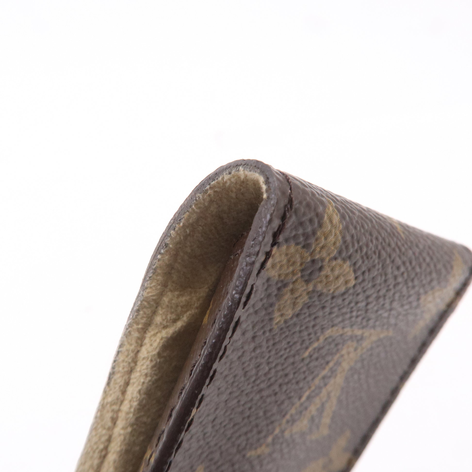 Louis Vuitton Monogram Etui Stylo Pen Case M62990 Used Brown