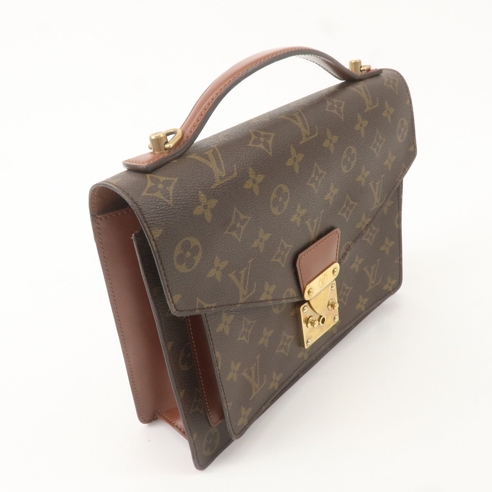 Louis Vuitton Monogram Monceau Hand Bag Brief Case M51185