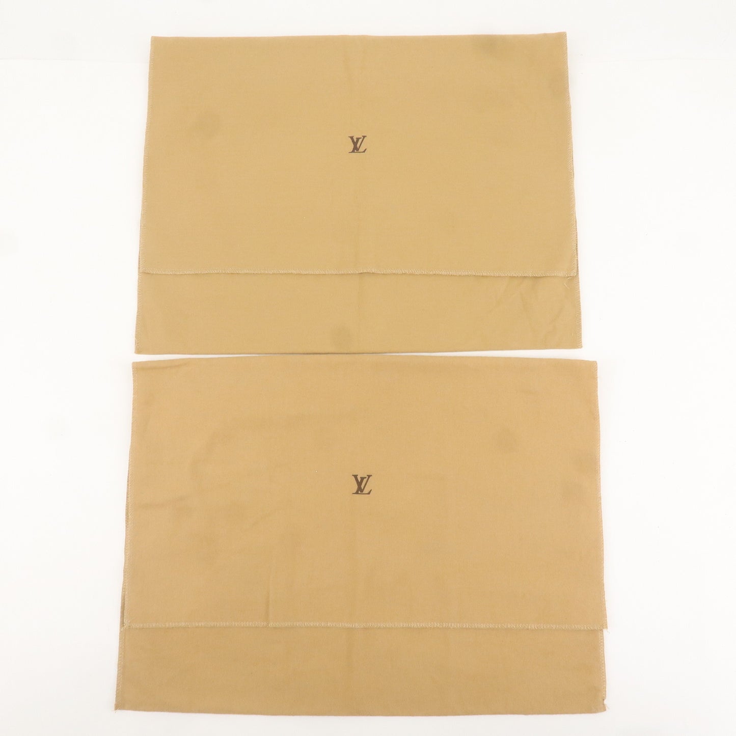 Louis Vuitton Set of 10 Dust Bag Flap Style Beige Brown