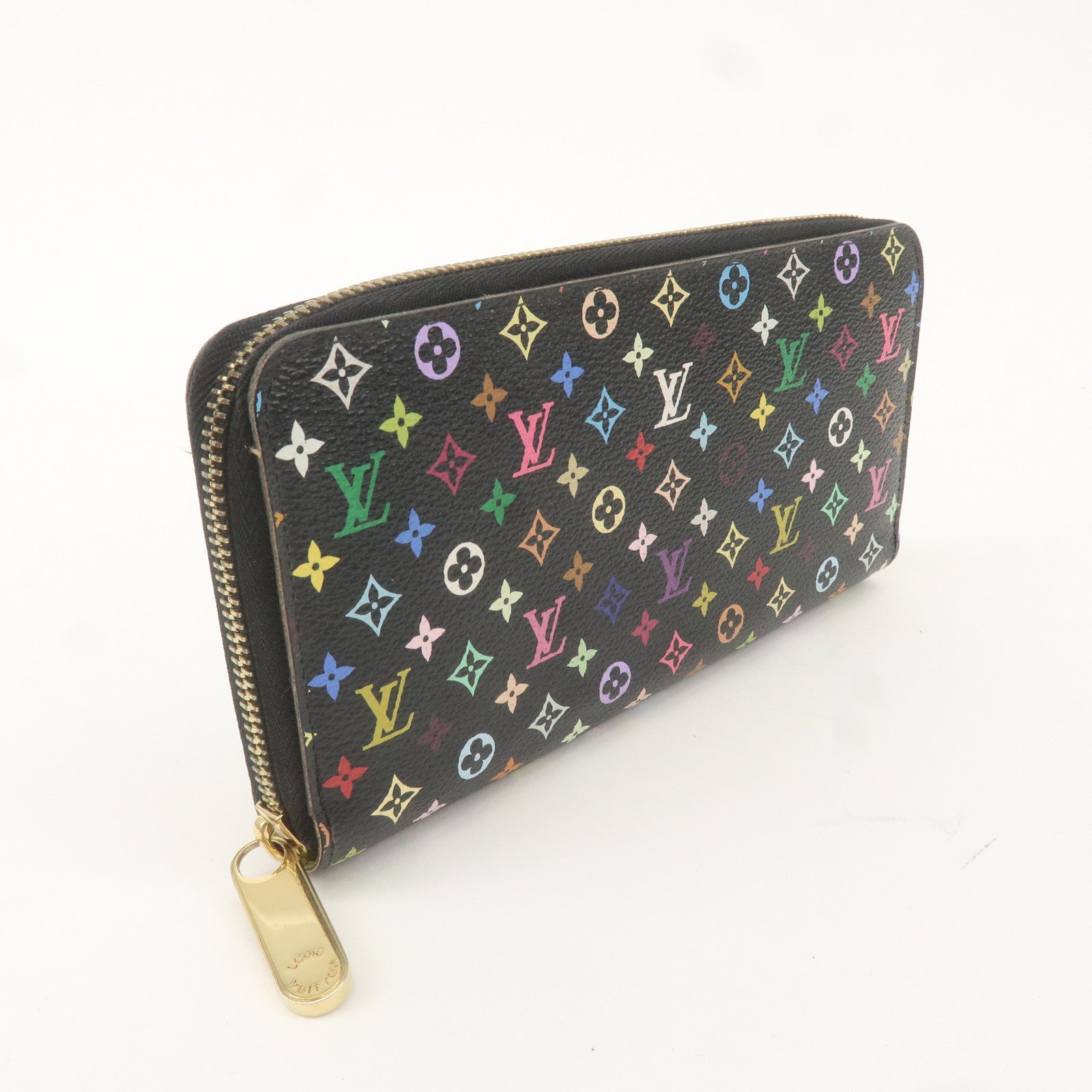 Louis Vuitton Monogram Multi Color Zippy Wallet Noir M60244