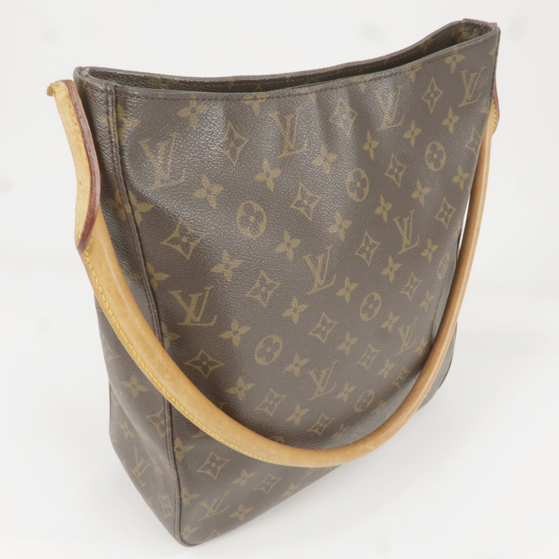 Louis Vuitton Looping GM Women's Shoulder Bag M51145 Monogram Brown