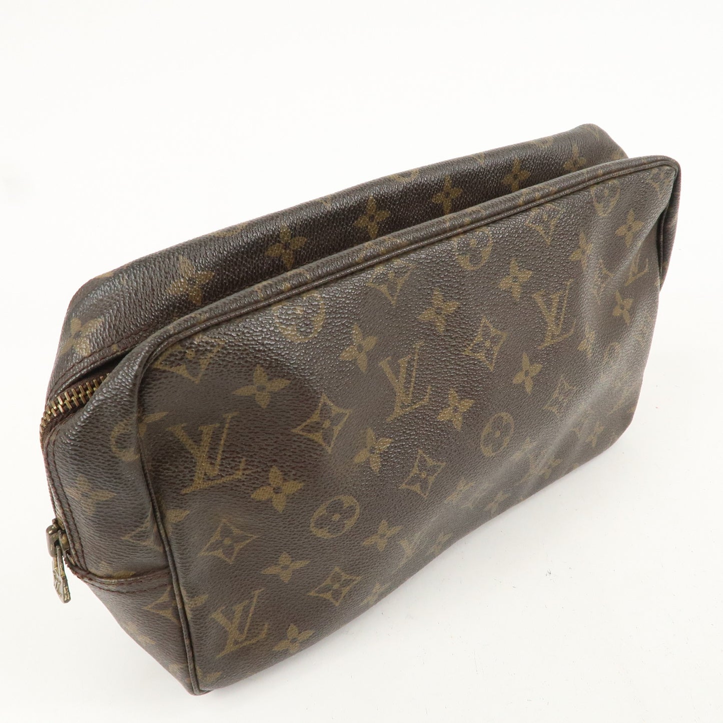 Louis Vuitton Monogram Trousse Toilette 28 Pouch Brown M47522