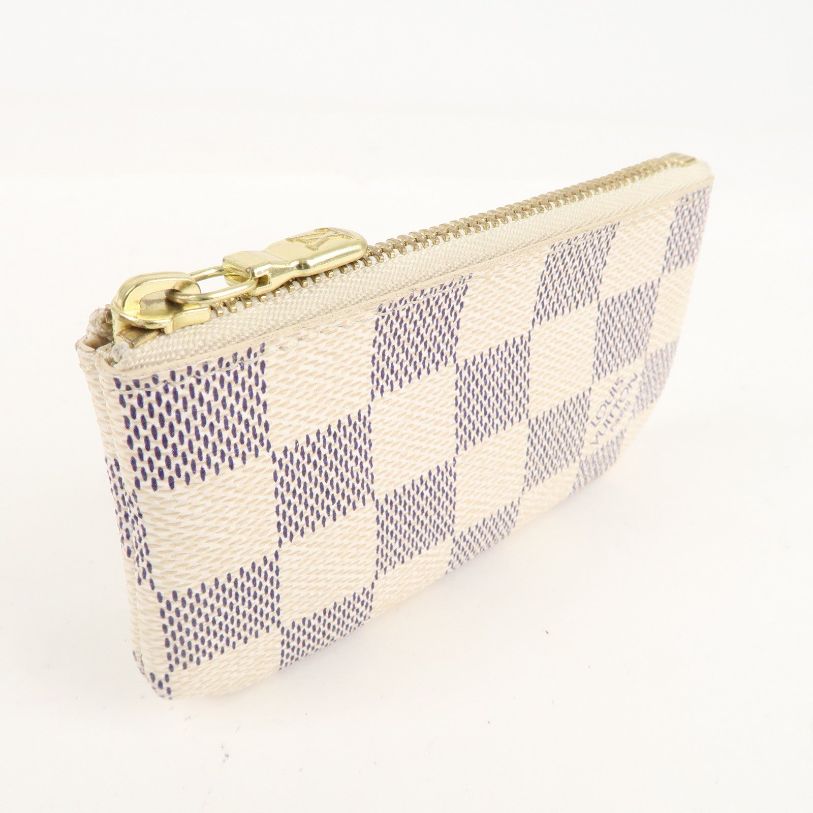 Louis Vuitton Damier Azur Pochette Cles Coin Case N62659 dct