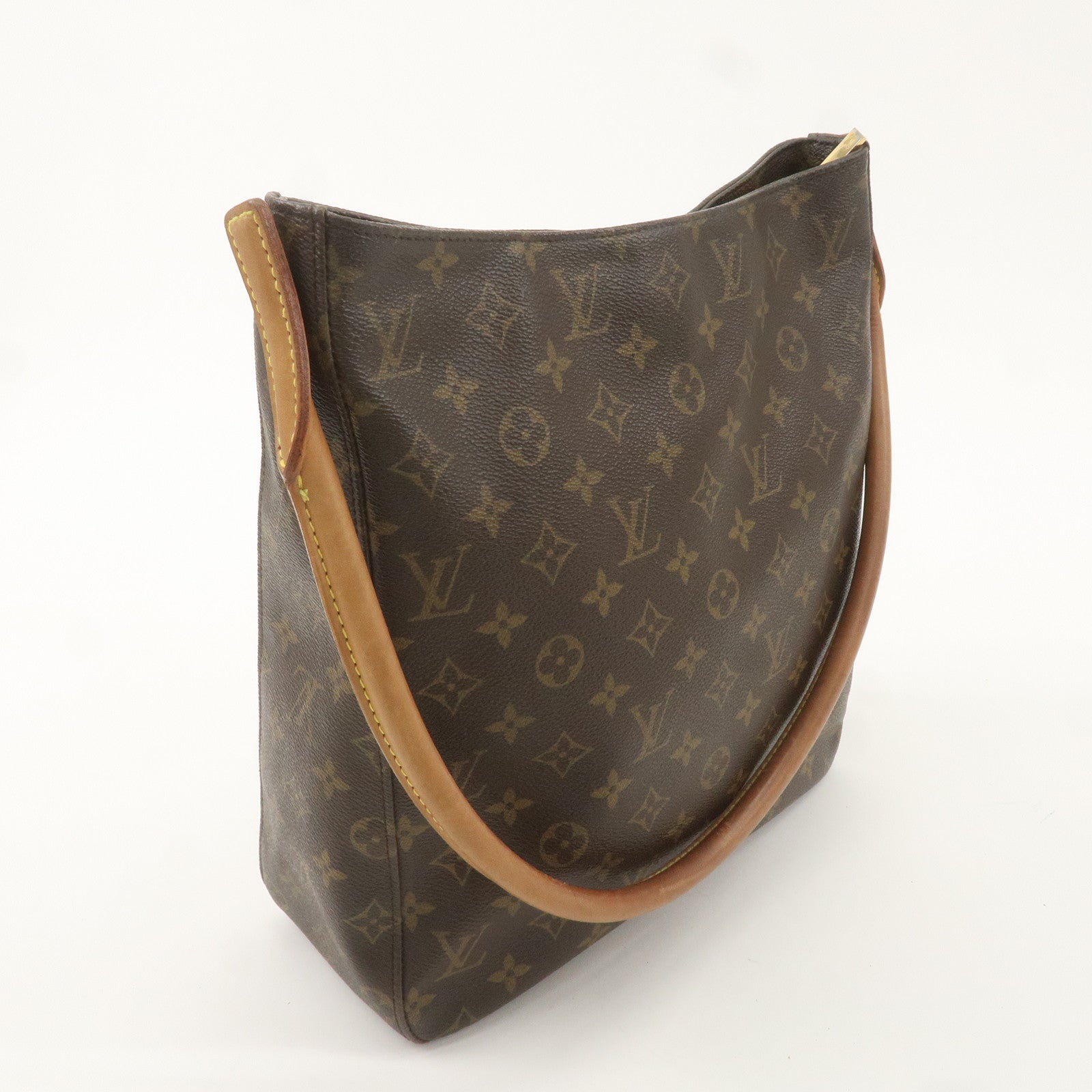 Louis Vuitton Monogram Looping GM Shoulder Bag Brown M51145