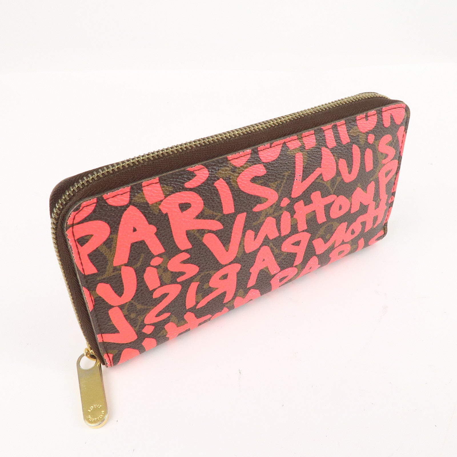 LOUIS VUITTON Zippy Wallet Monogram Vernis Leather Amarante M93522 68ML198