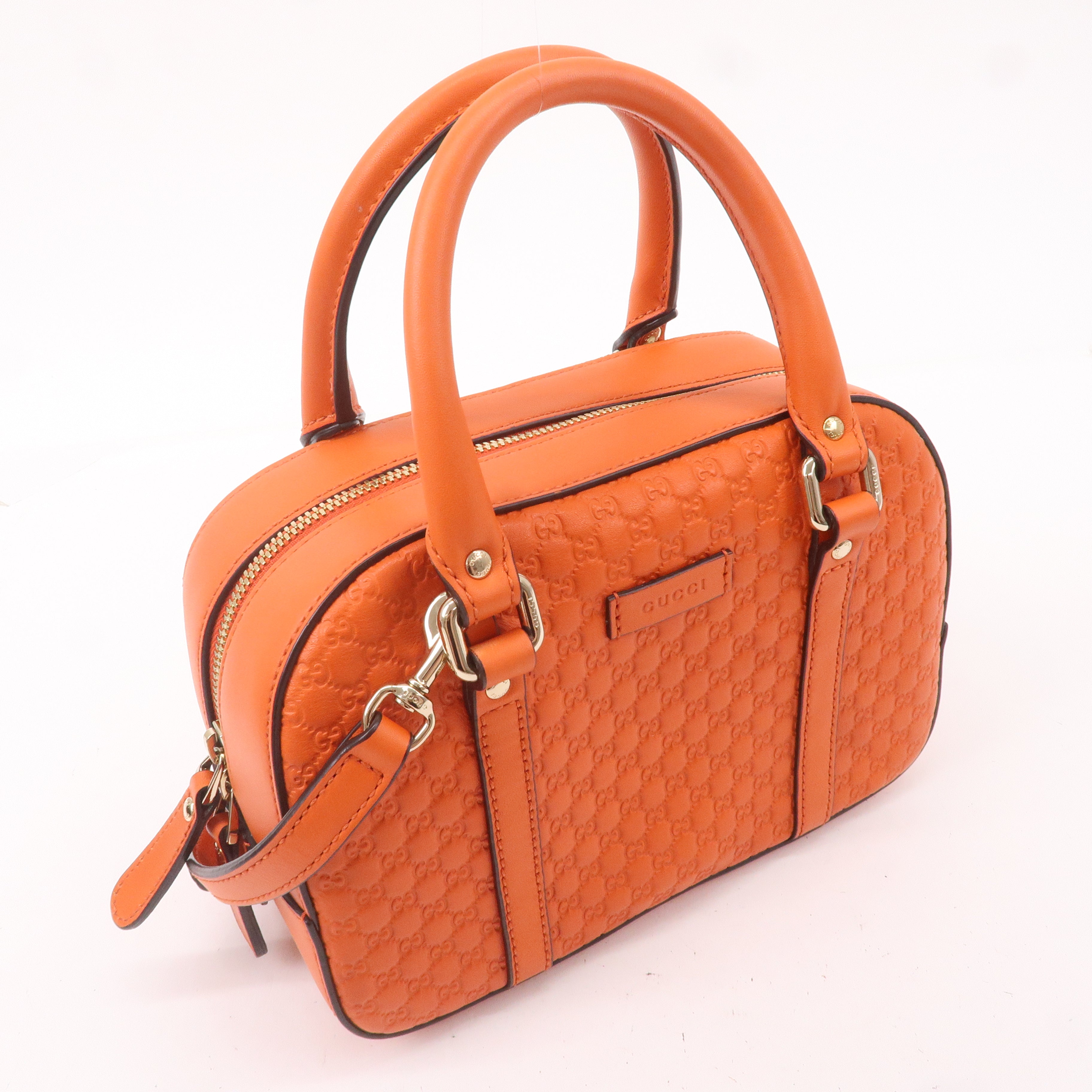 GUCCI-Micro-Guccissima-Leather-2Way-Shoulder-Bag-Orange-510289 