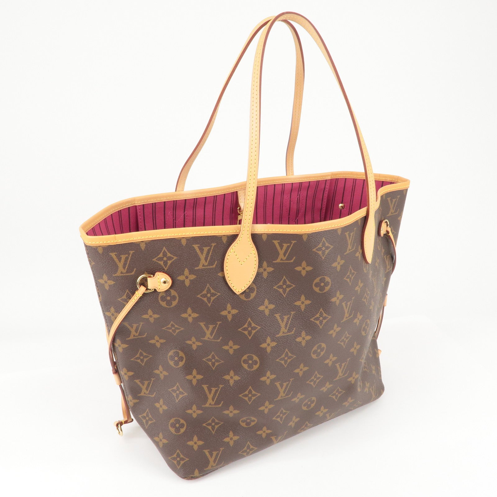 Authentic Louis Vuitton M41178 Monogram Neverfull MM Tote Bag Pivoine From  Japan