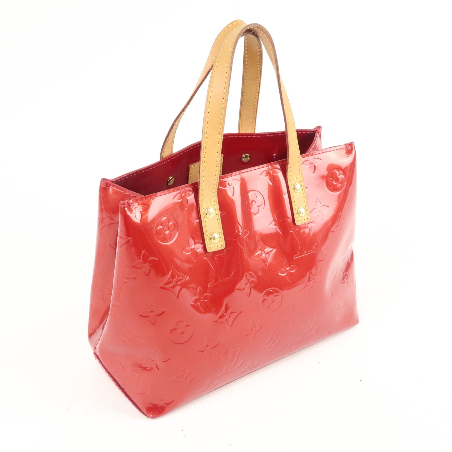 Louis Vuitton, Bags, Louis Vuitton Reade Pm M993 Rose Monogram Vernis  Fluo Th1002 Tote Bag