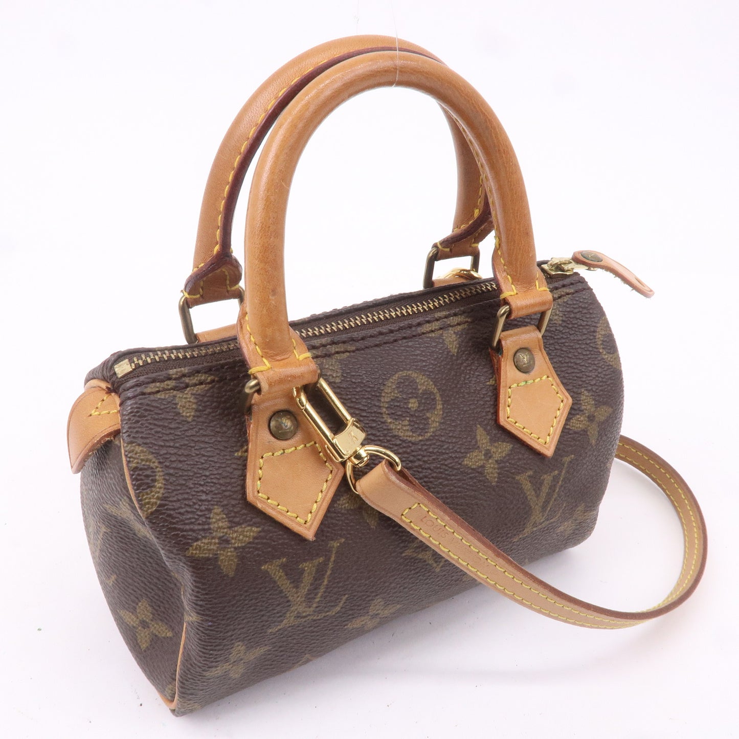 Louis Vuitton Monogram Mini Speedy & Shoulder Strap M41534 J00145