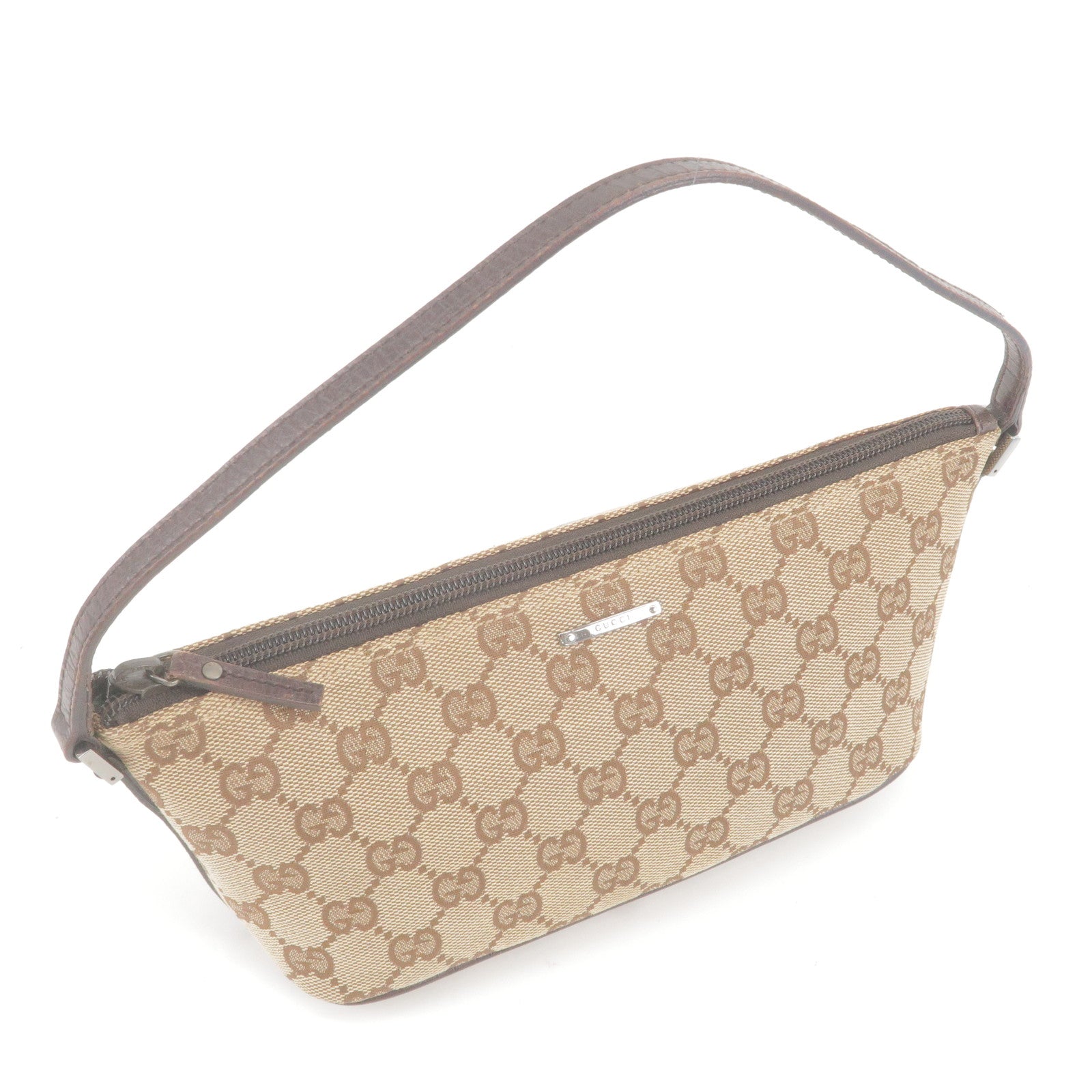 GUCCI-Boat-Bag-GG-Monogram-Canvas-Leather-Pouch-Beige-Brown-07198 –  dct-ep_vintage luxury Store