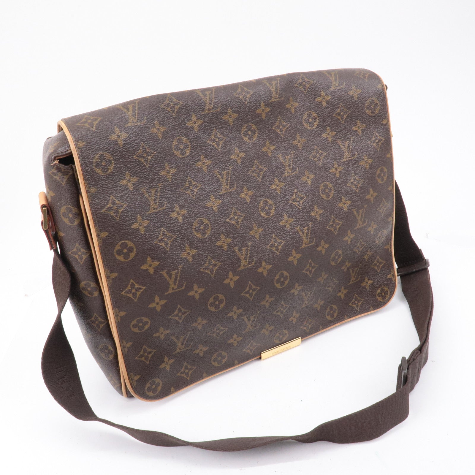 Authentic Louis Vuitton Monogram Abbesses Messenger Bag M45257