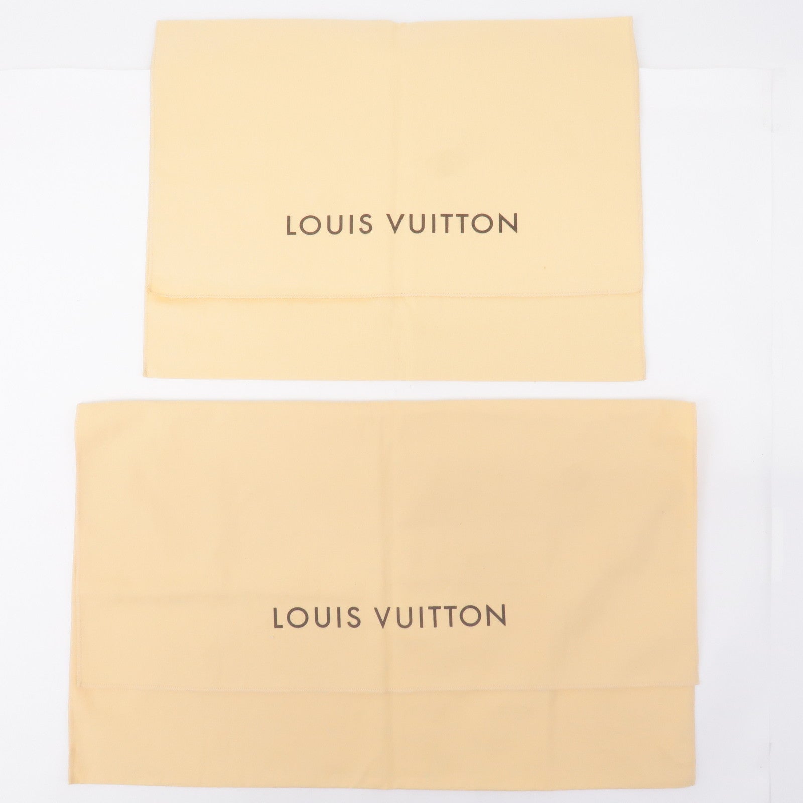 Louis Vuitton Set of 10 Dust Bag Flap Style Beige