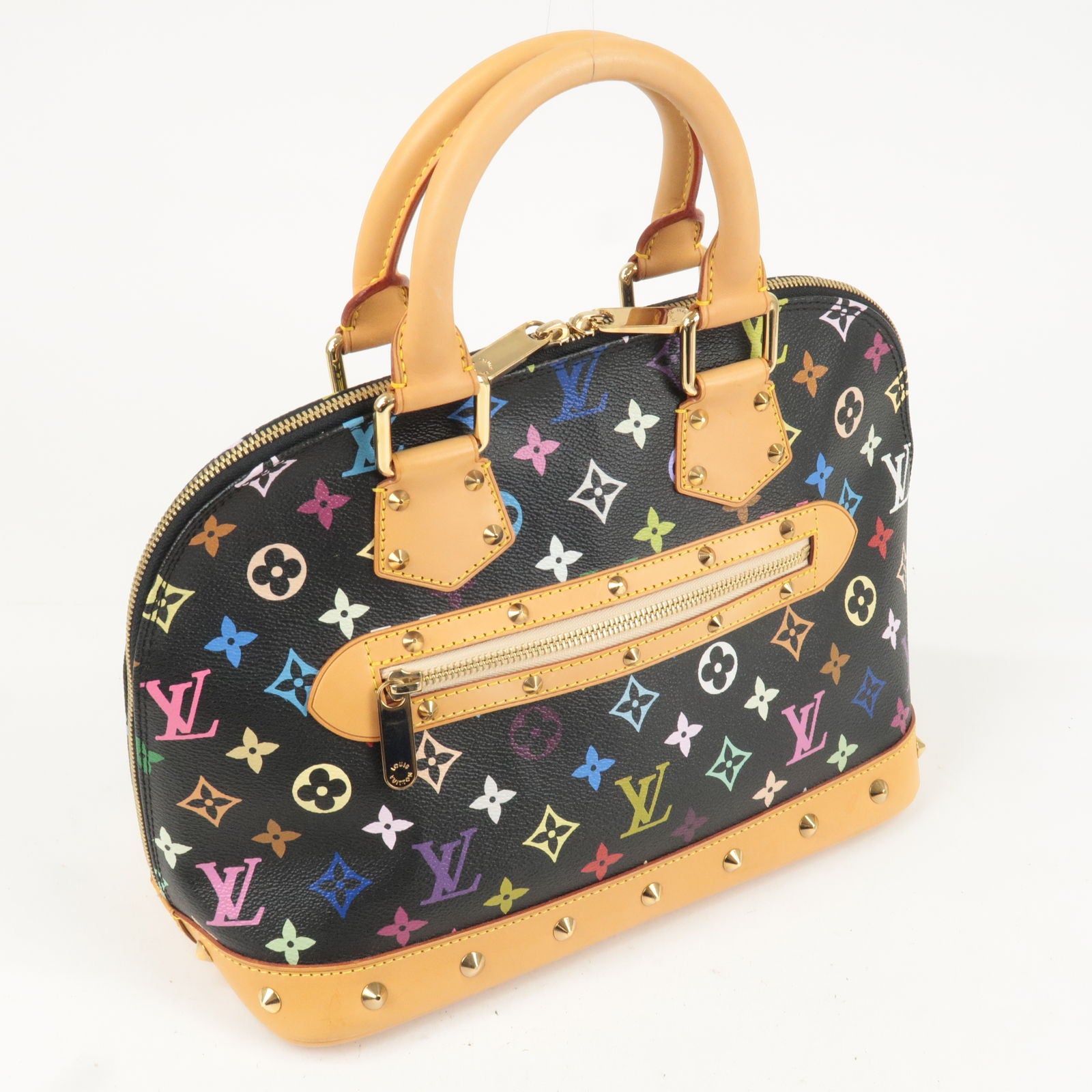 Alma PM bag in ebony damier canvas Louis Vuitton - Second Hand