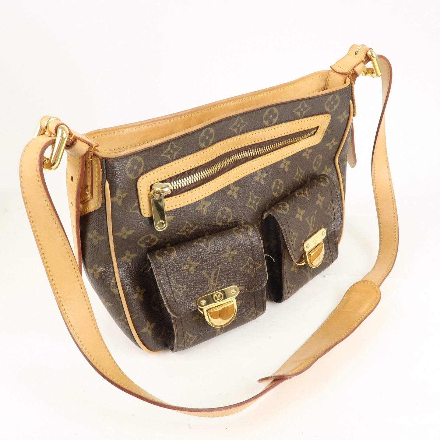 Louis Vuitton Vintage Brown Monogram Hudson GM Short-Strap Canvas Shoulder  Bag, Best Price and Reviews