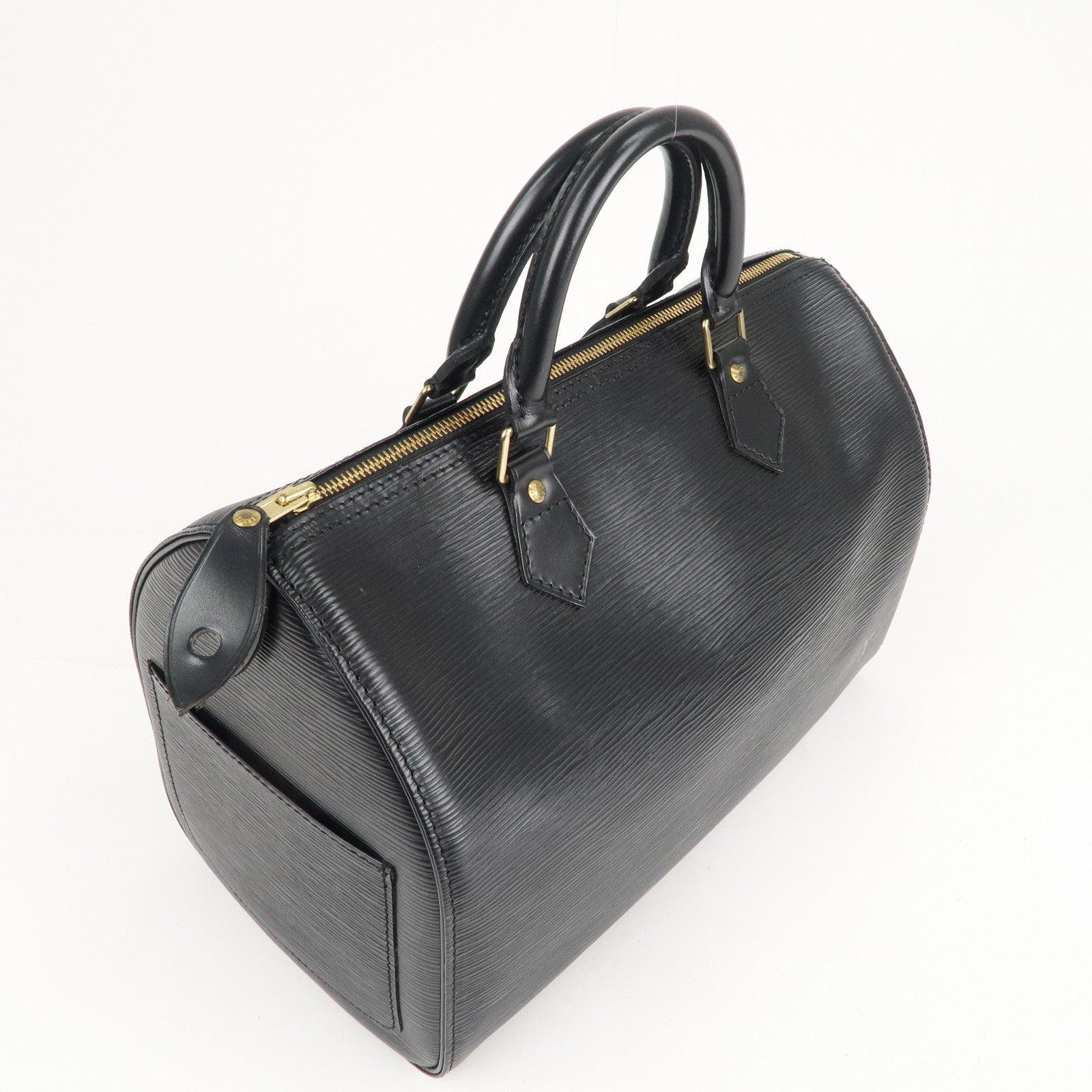 Louis Vuitton Epi Speedy 30 Handbag Leather Noir Black M59022 in
