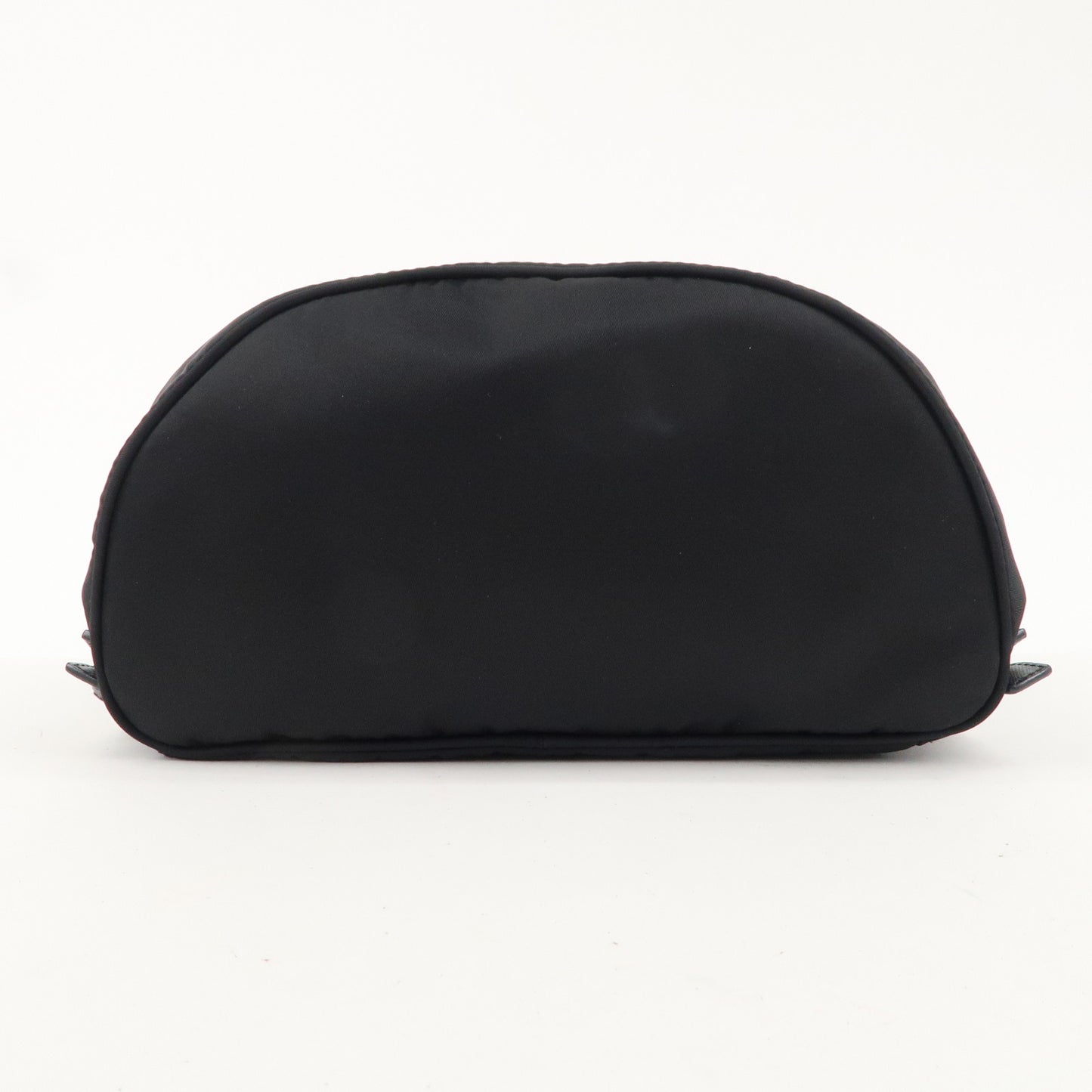 PRADA Logo Nylon Leather Back Pack Black