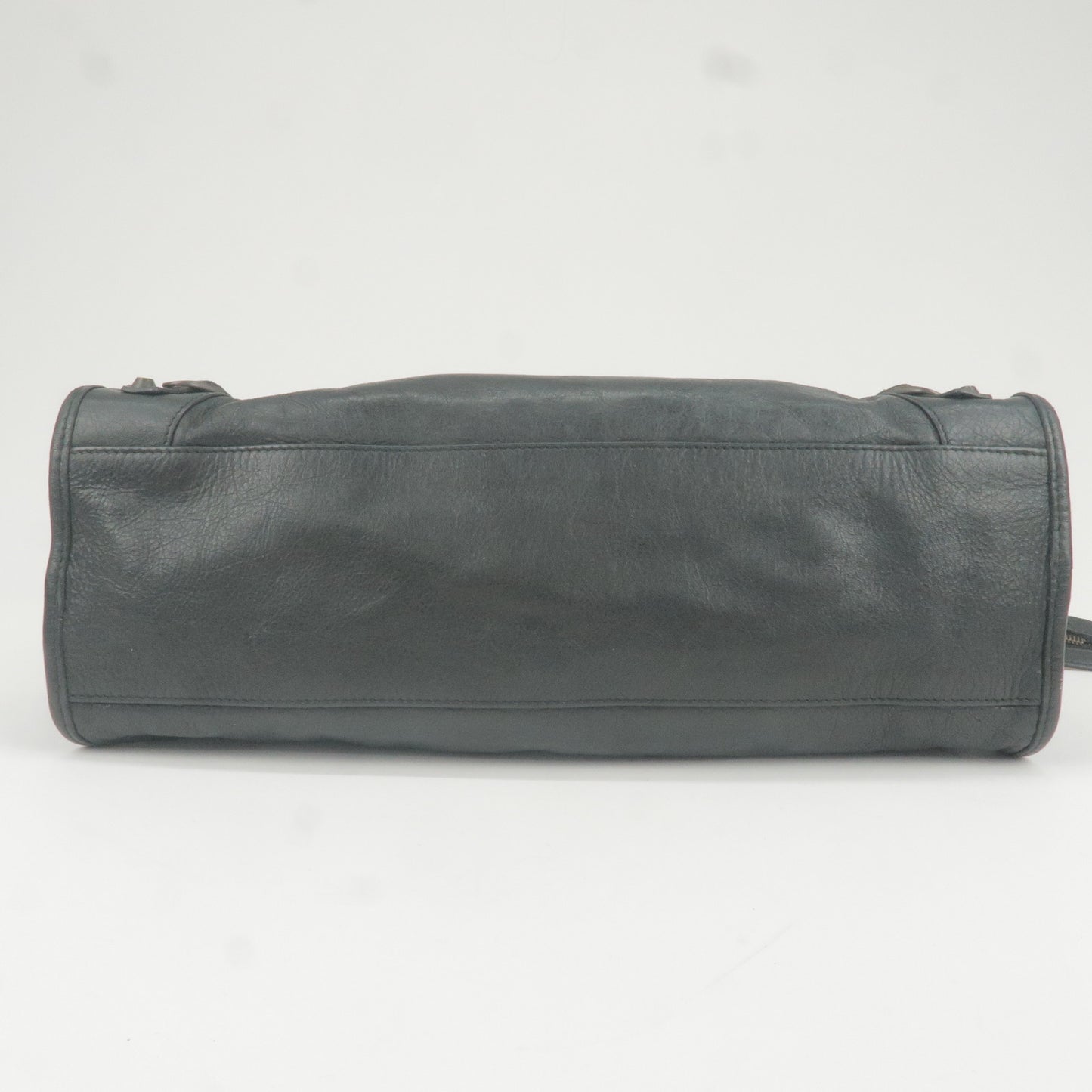 BALENCIAGA Leather The City 2Way Bag Hand Bag Black 115748