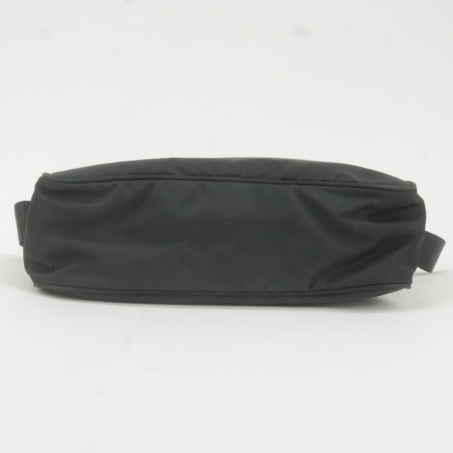 PRADA Logo Nylon Leather Shoulder Bag NERO Black  BT0166