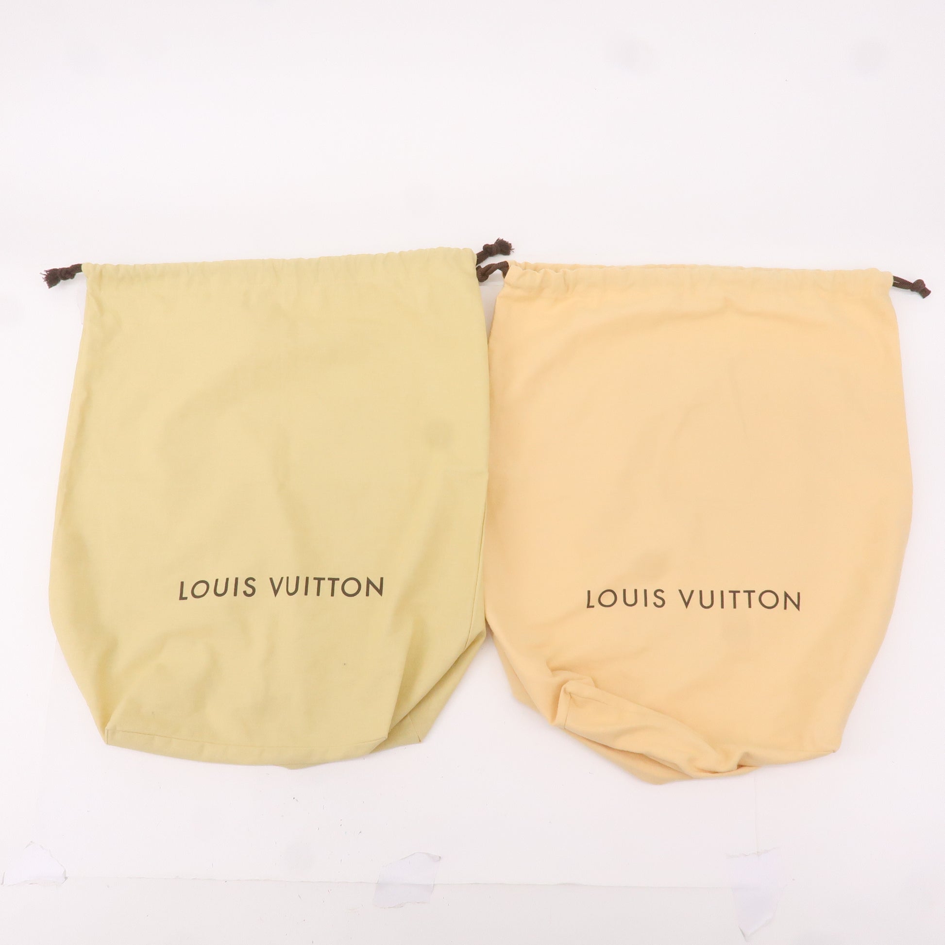 Louis-Vuitton-Set-of-8-Dust-Bag-Storage-Bag-Draw-String-Beige