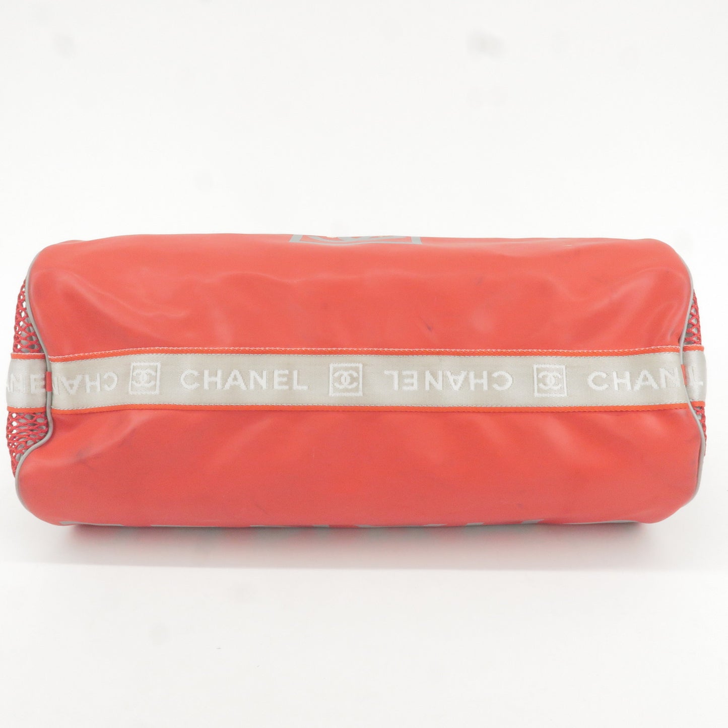 CHANEL Sport Line Rubber Nylon Shoulder Bag Red A28561