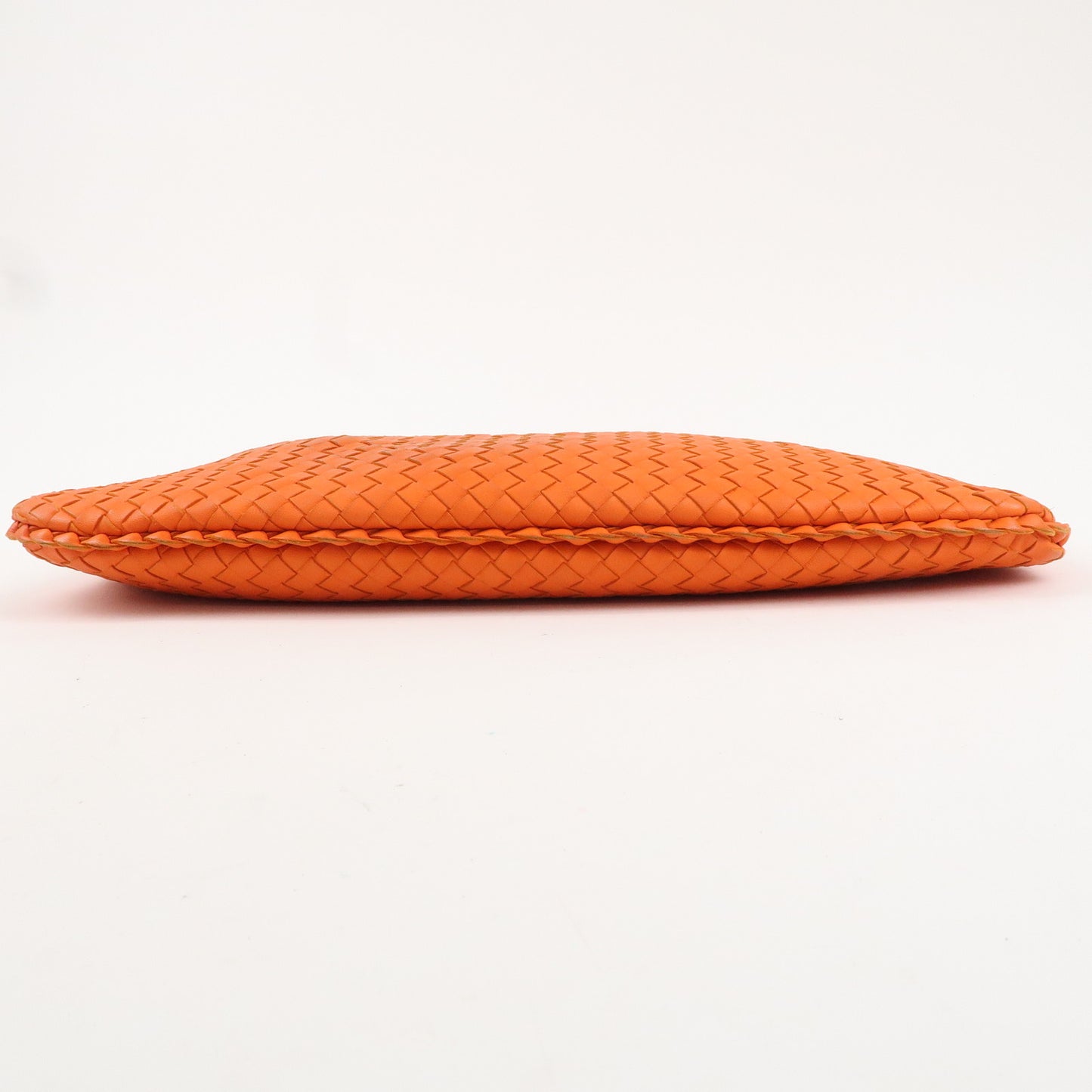 BOTTEGA VENETA Intrecciato Leather Shoulder Bag Orange 115653