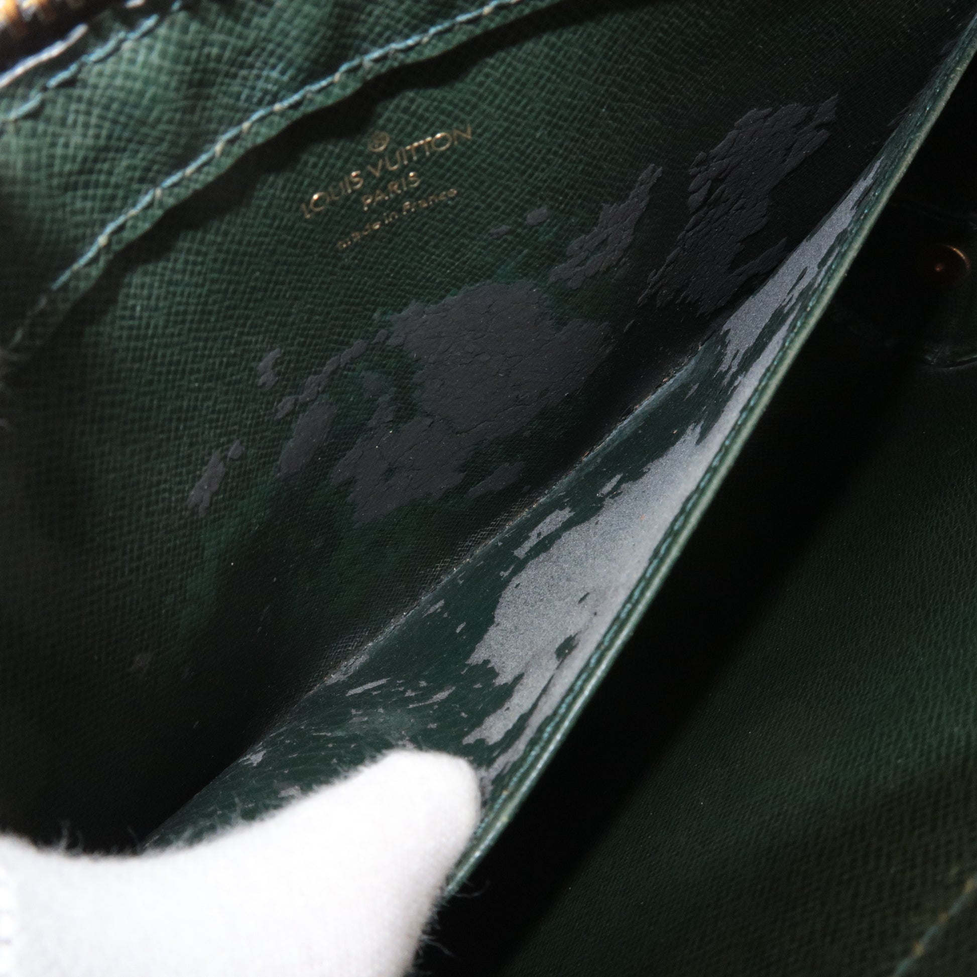 Louis Vuitton, Bags, Authentic Louis Vuitton Taiga Baikal Clutch Bag  Green