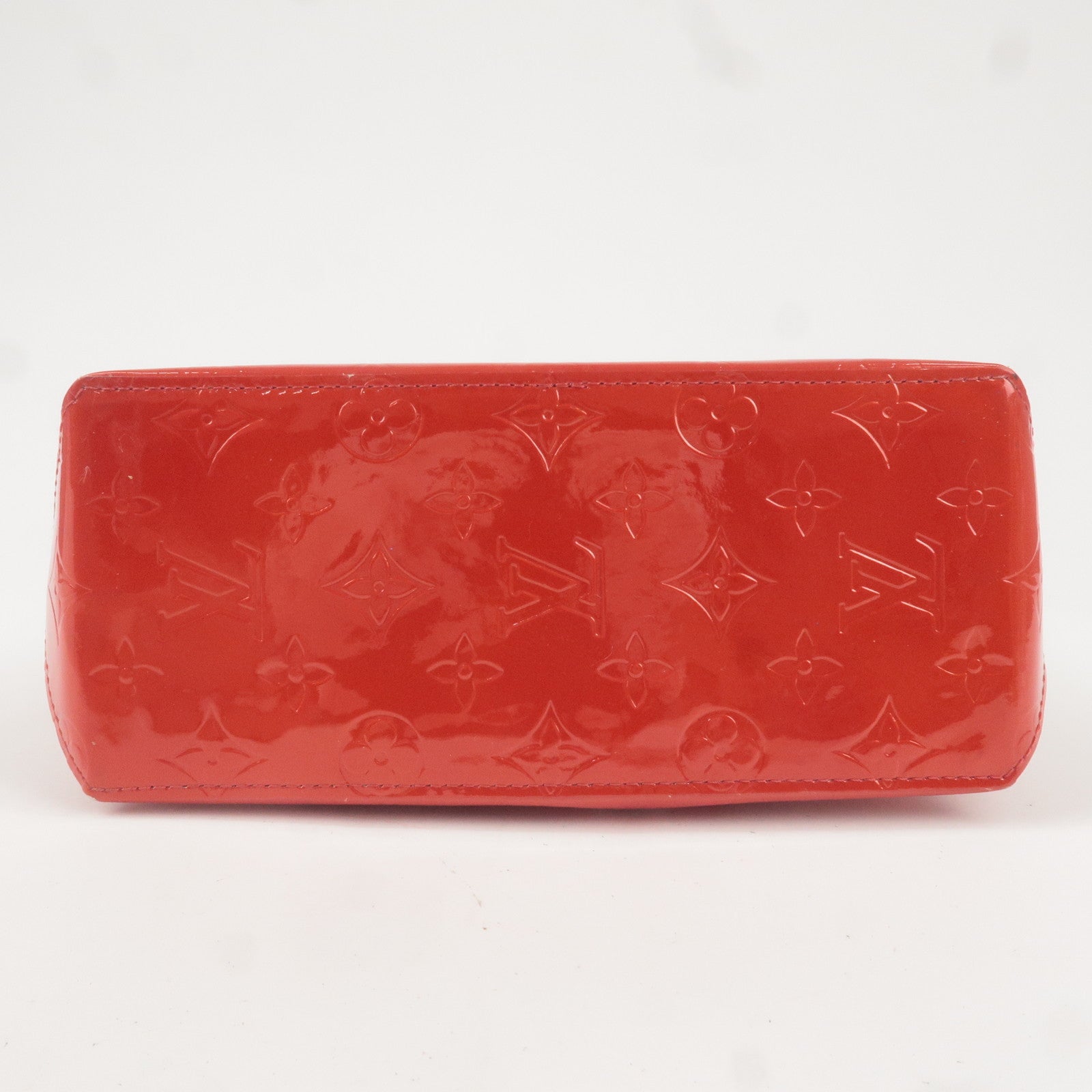 Monogram Clutch - Luxury Fashion Leather Red