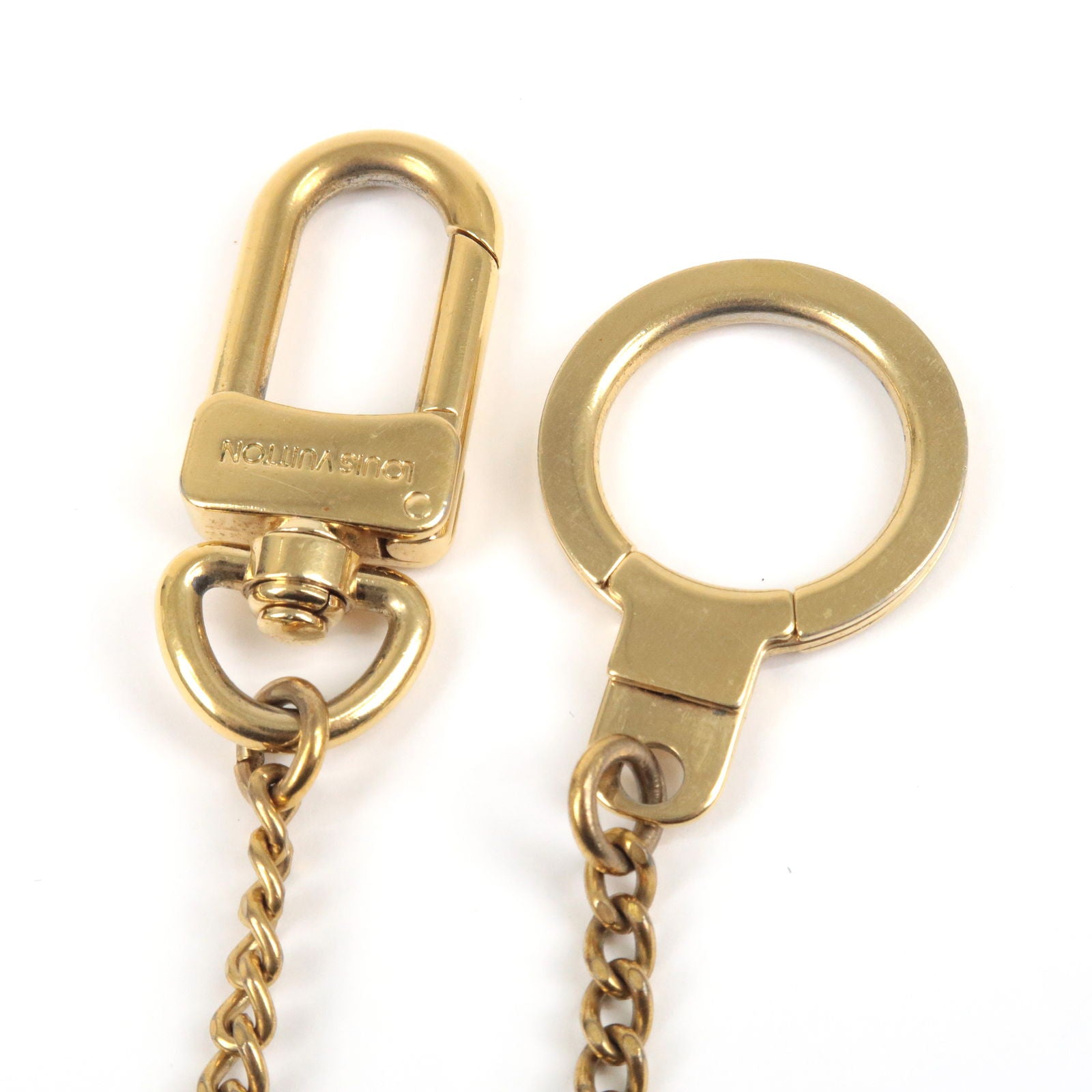 Louis Vuitton Pochette Extender Key Ring Gold