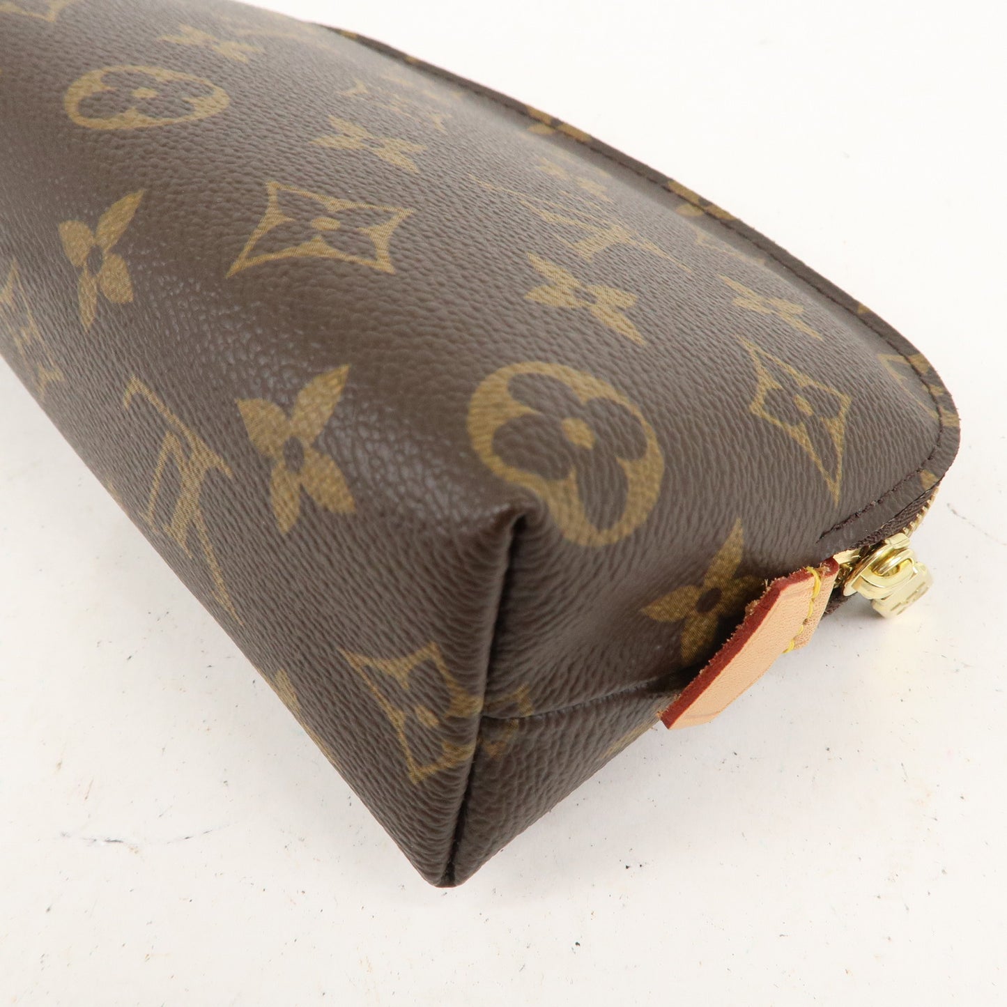 Louis Vuitton Monogram Pochette Cosmetic Pouch Brown M47515