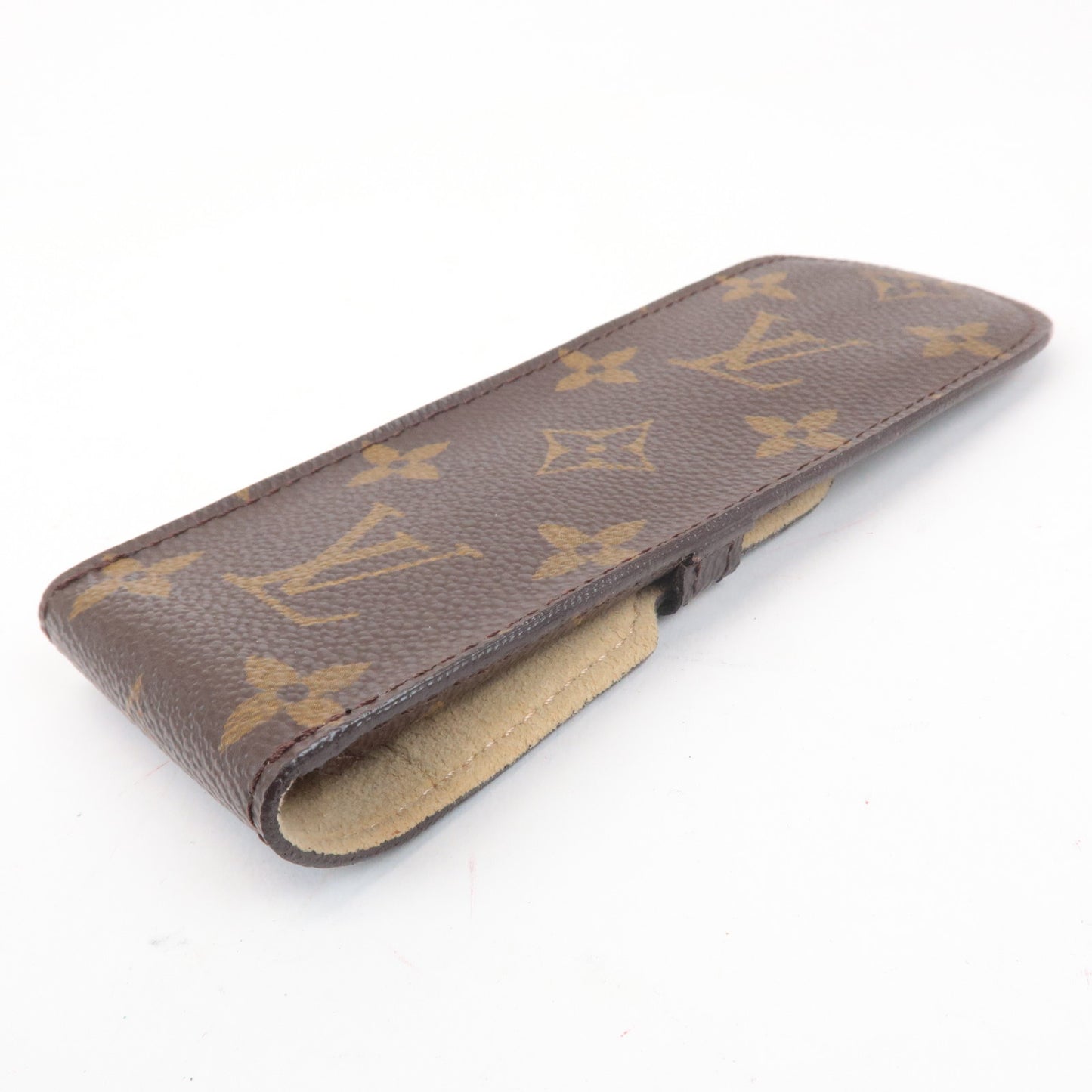 Louis Vuitton Monogram Set of 2 etui stylo Pen Case Brown M62990