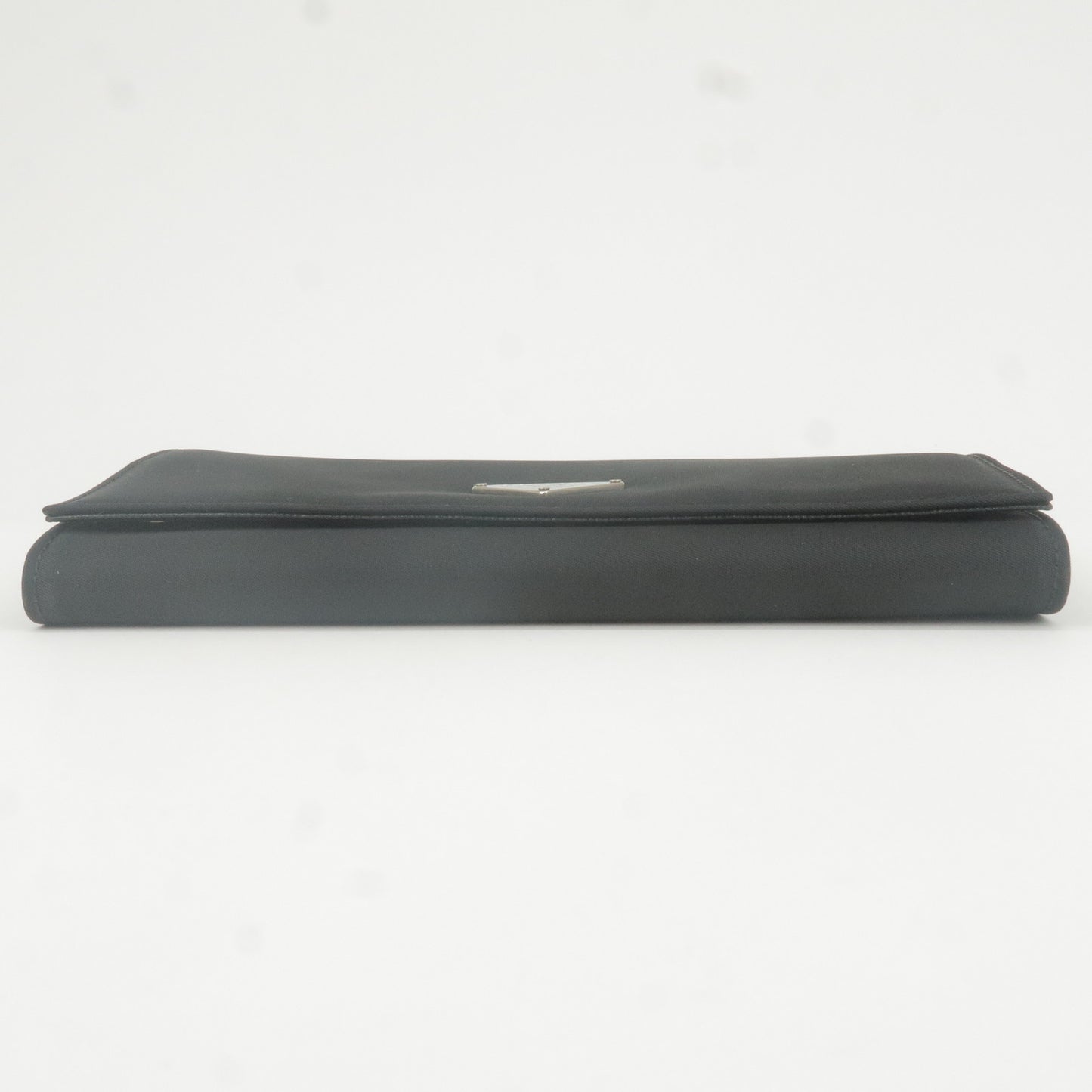 PRADA Logo Nylon Bi-Fold Long Wallet NERO Black M608