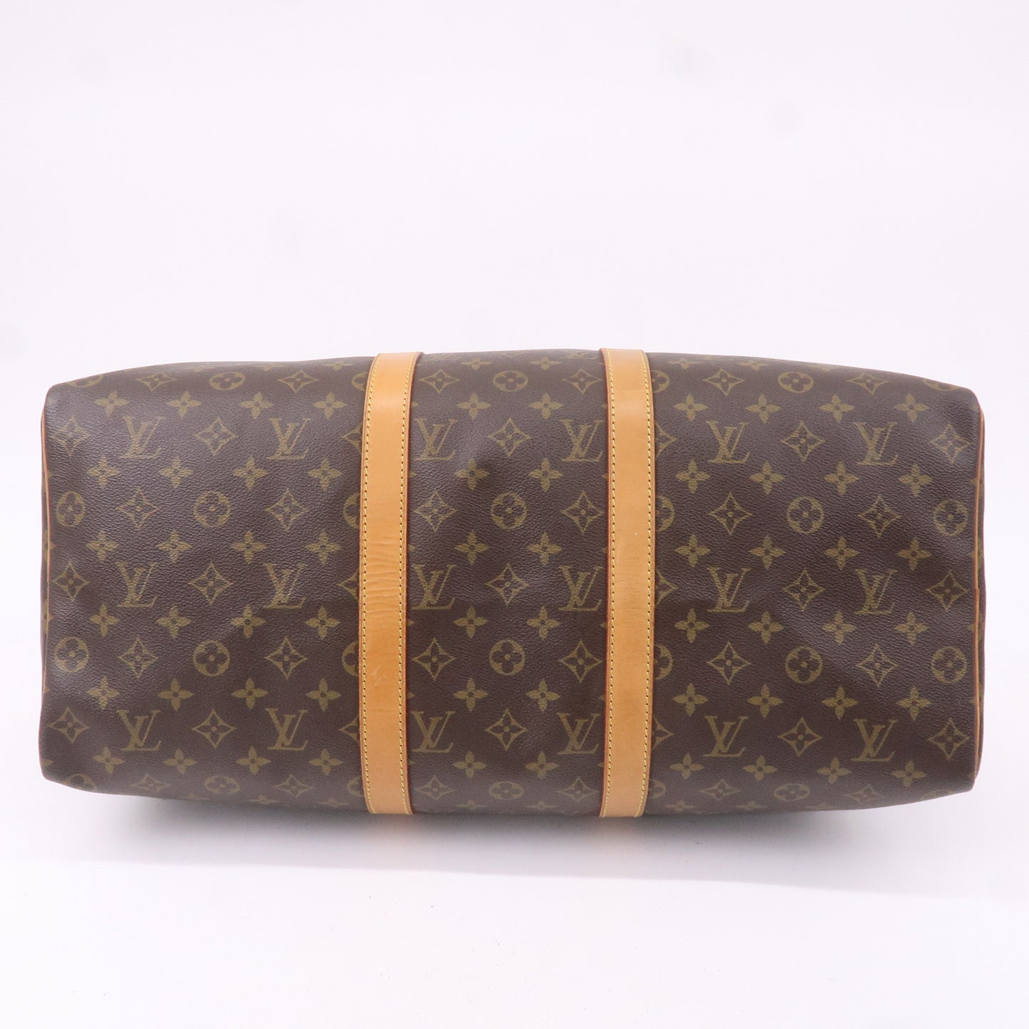 Louis Vuitton Monogram Keep All 50 Boston Bag Brown M41426