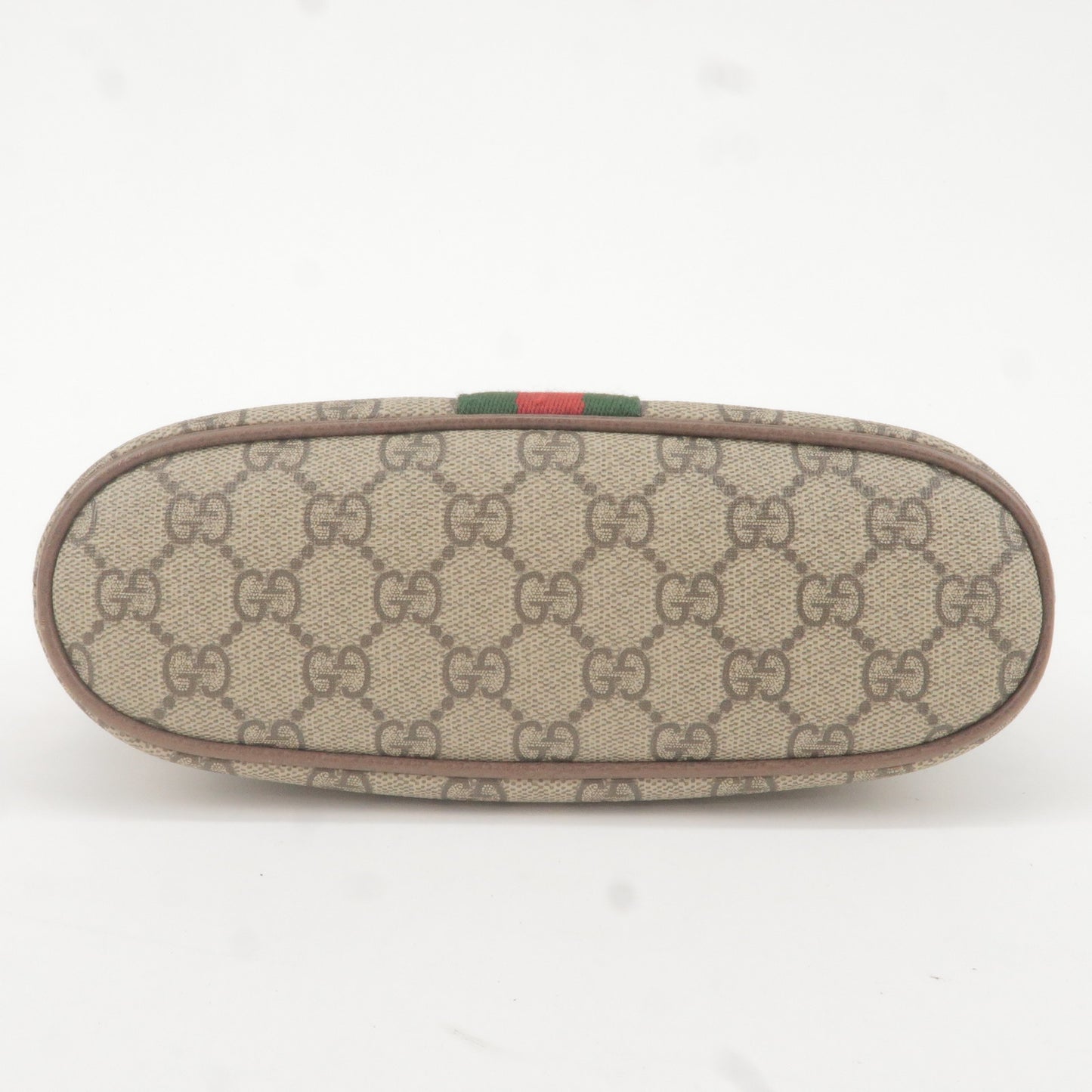 GUCCI Ophidia Sherry GG Supreme Leather Cosmetic Pouch 625551
