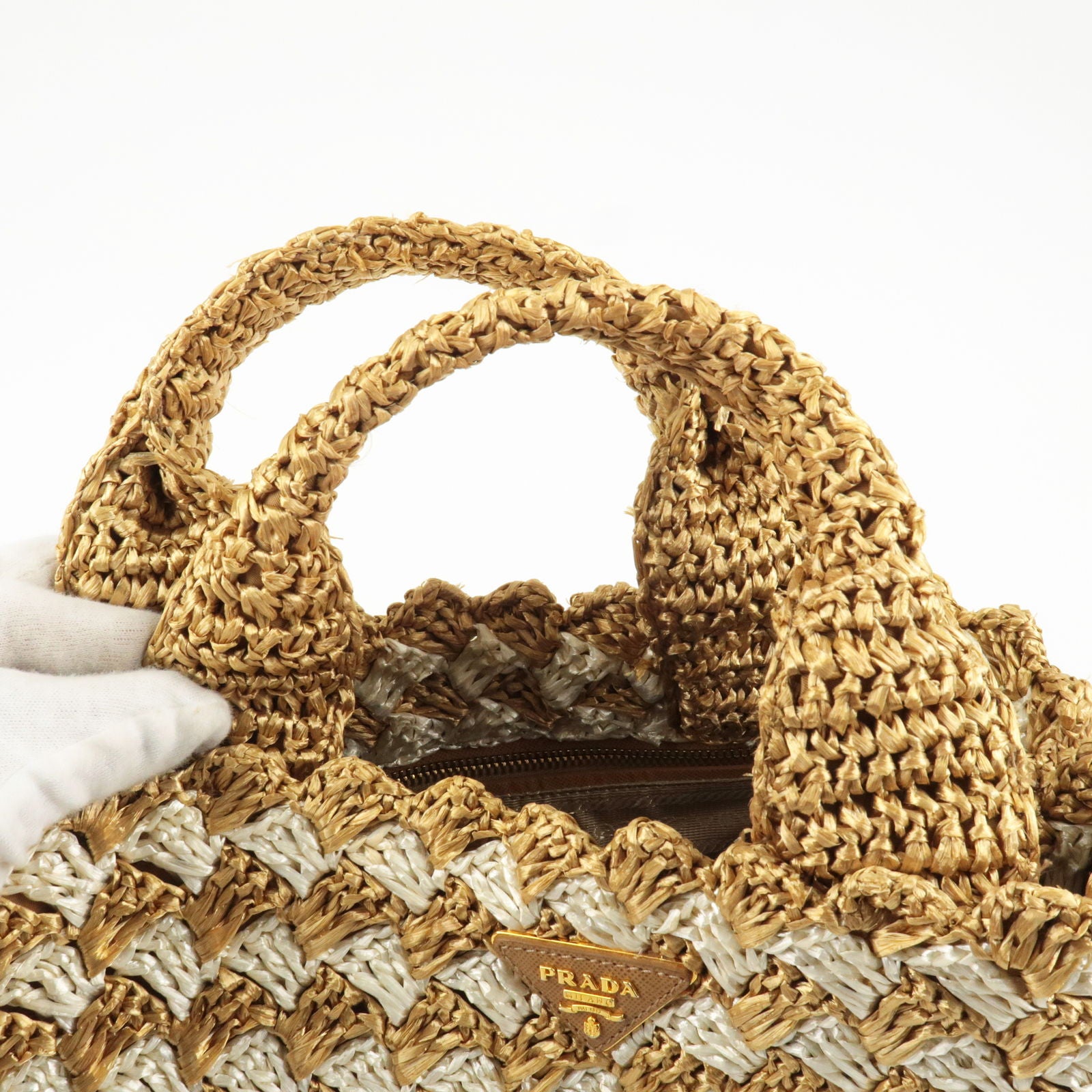 Prada Crochet Bag in Metallic