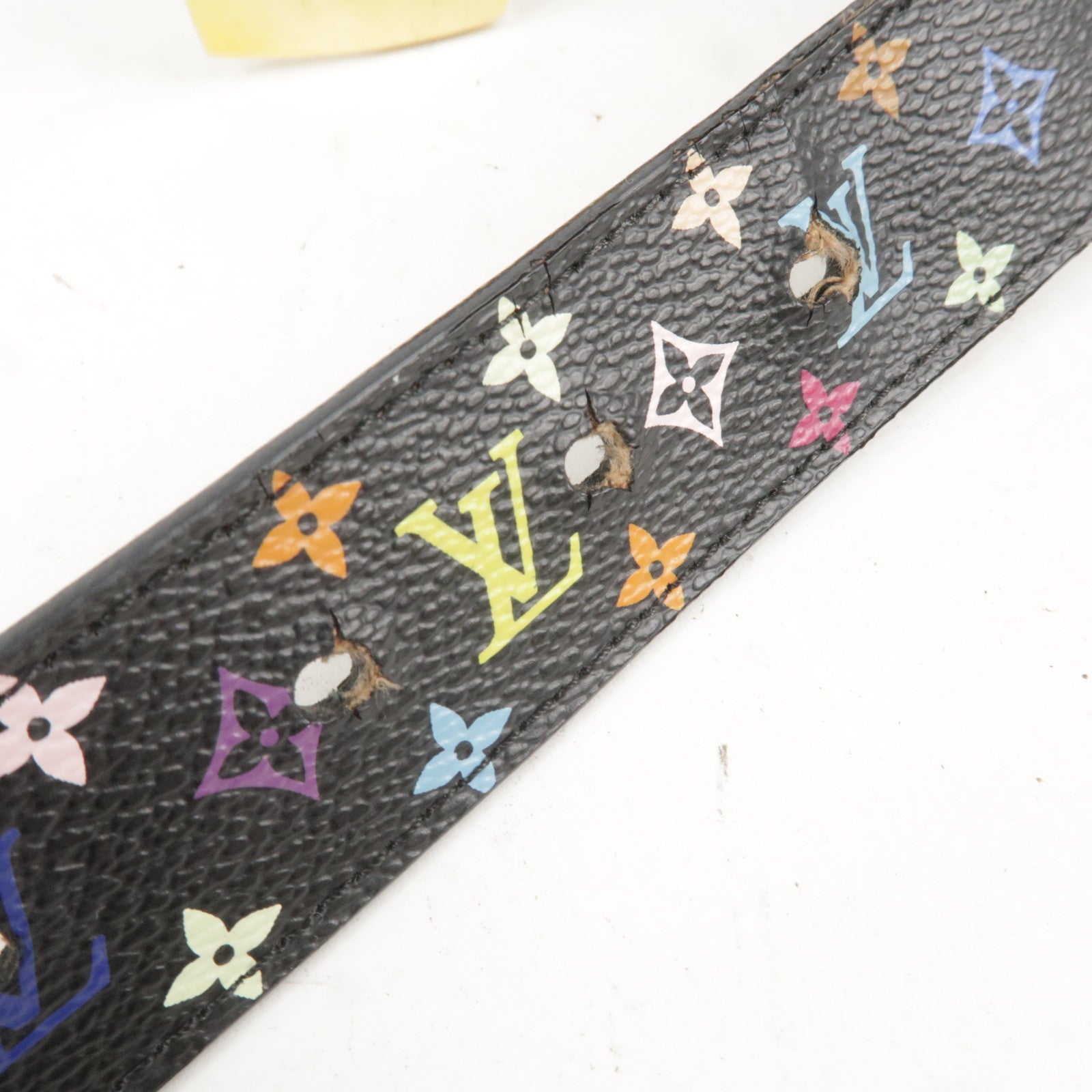 Louis Vuitton Multicolor Saint Tulle Belt Size 90 x 3 Women's Good product  Used