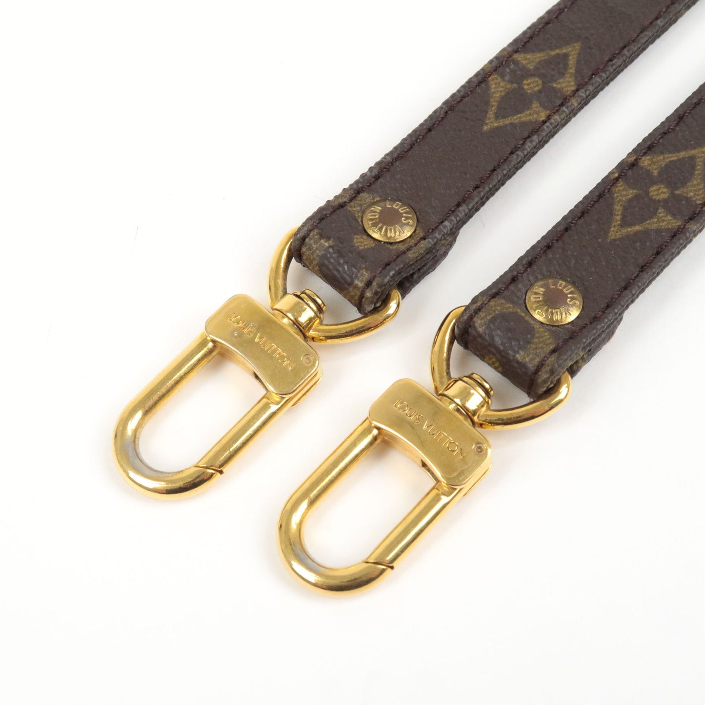 Louis-Vuitton-Adjustable-Shoulder-Strap-Leather-105-120cm-Gray