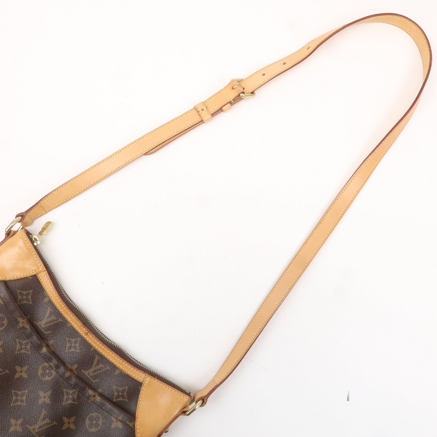 Louis Vuitton Monogram Odeon MM Shoulder Bag Brown M56389