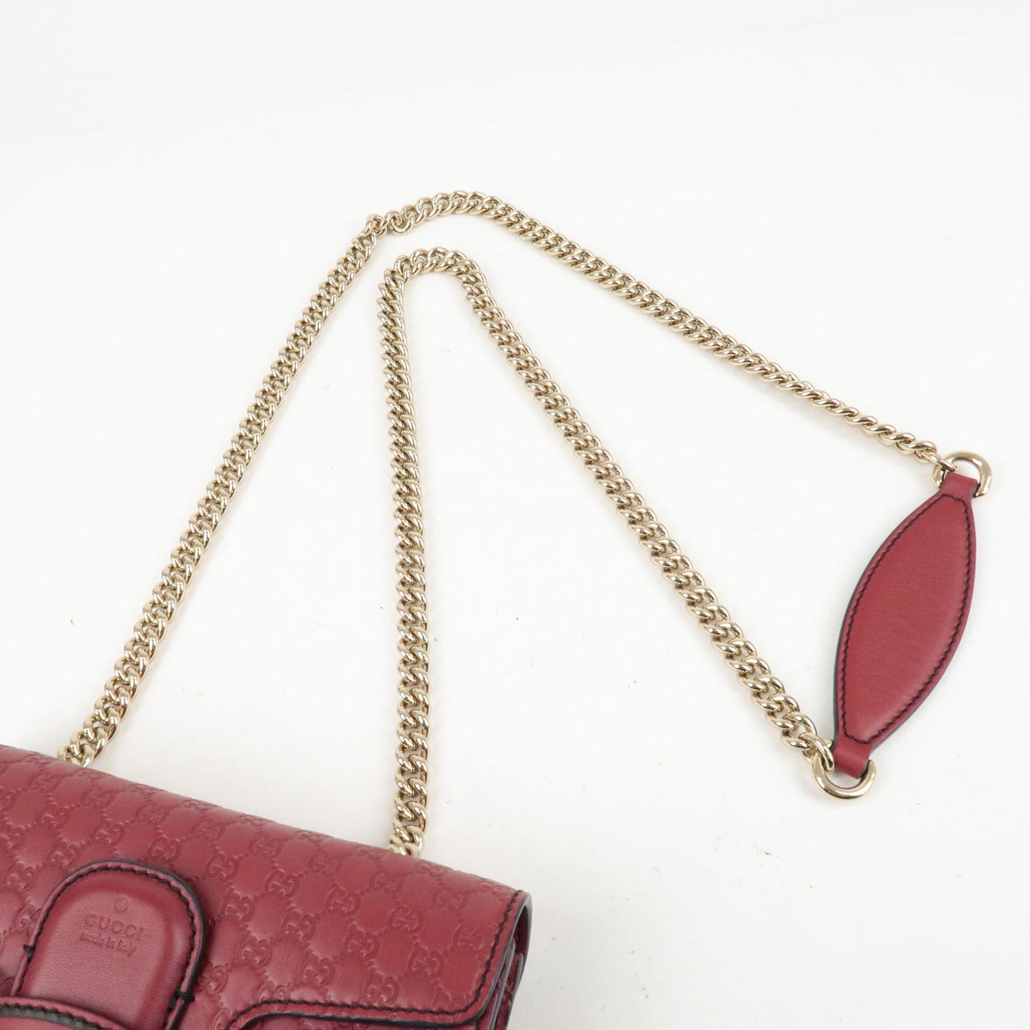 GUCCI Horsebit Emily Micro Guccissima Chain Shoulder Bag 449636
