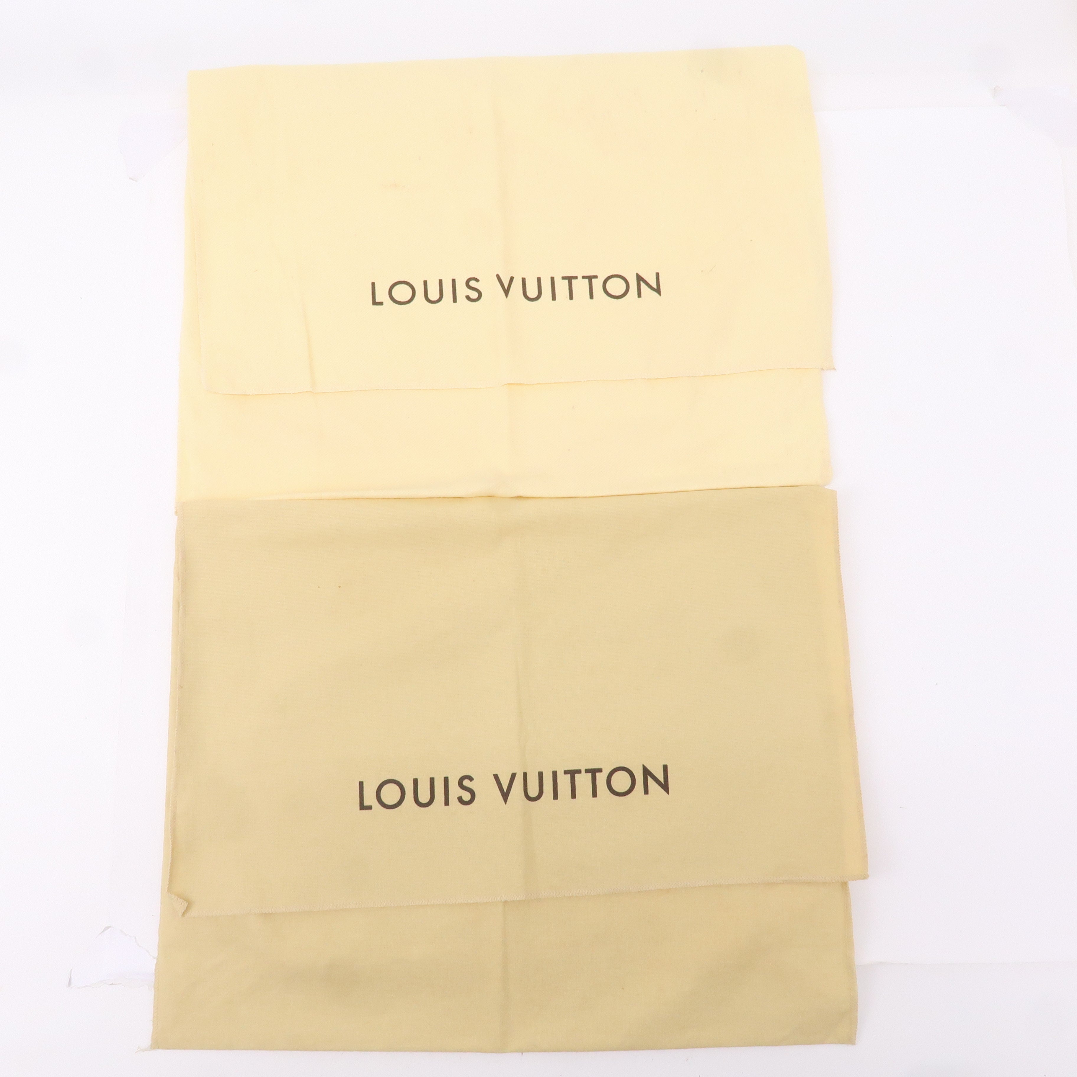 Louis Vuitton Set of 10 Dust Bag Flap Style Beige Brown