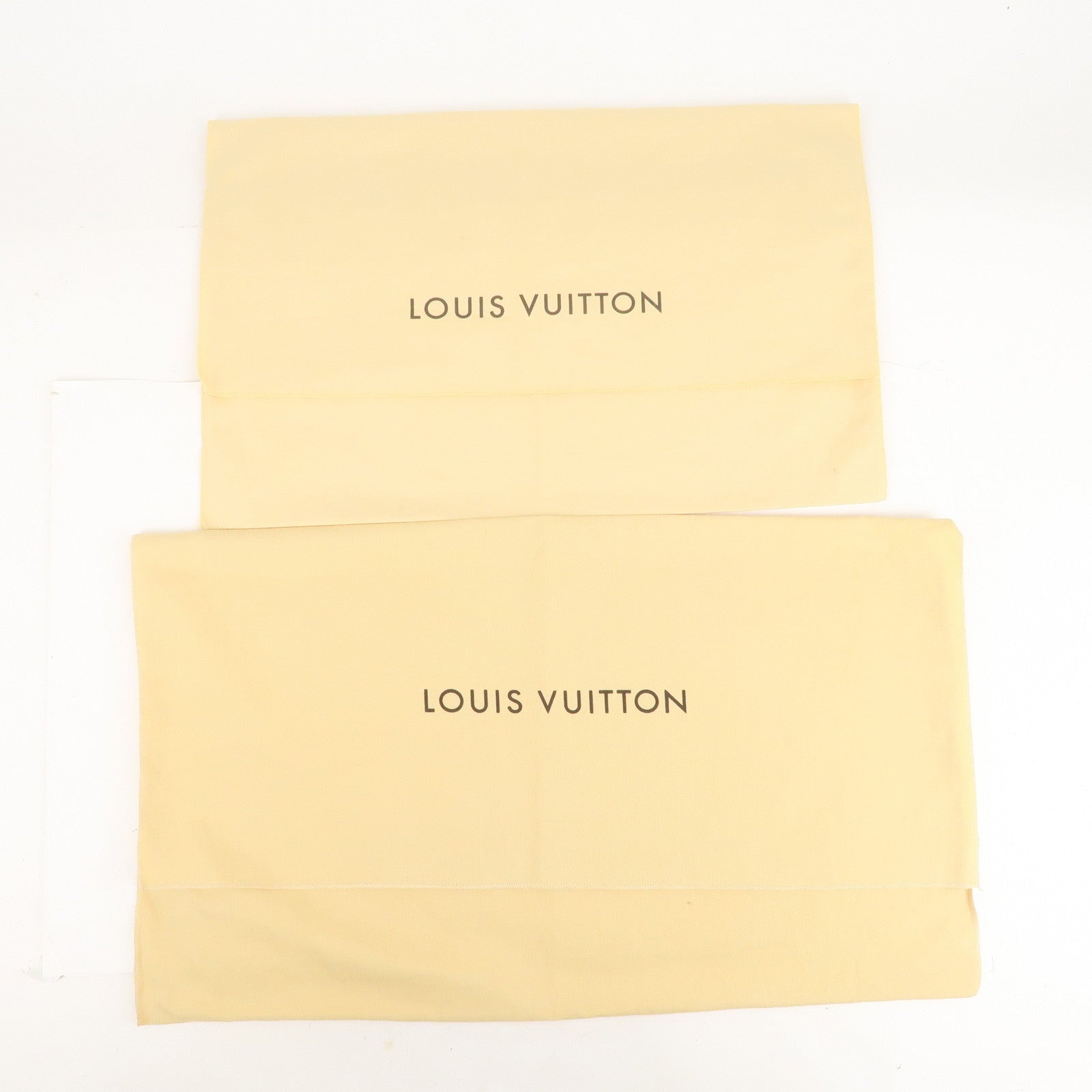 Louis Vuitton Set of 10 Dust Bag Flap Style Beige Brown