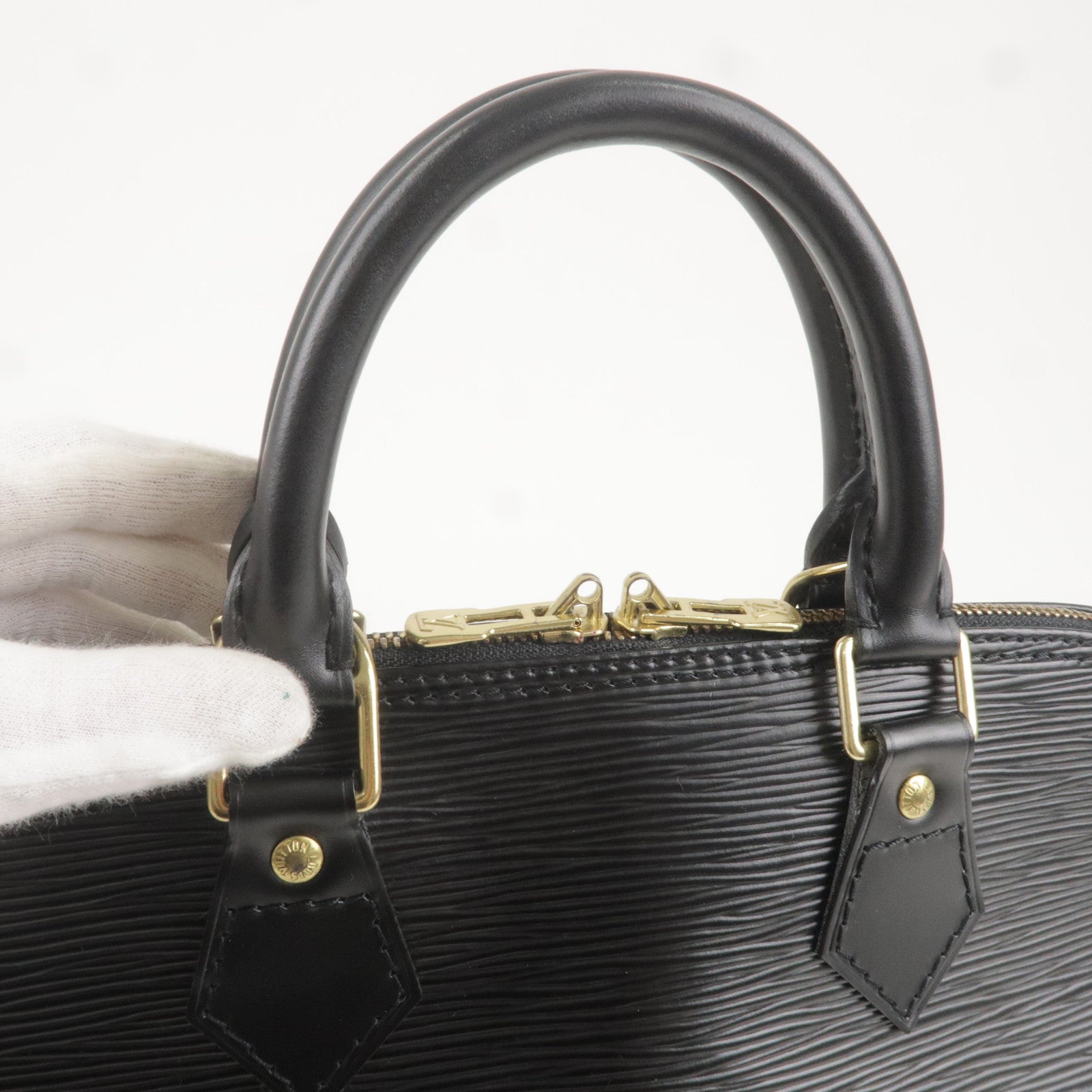 Louis Vuitton Vintage Louis Vuitton Alma Black Epi Leather Handbag