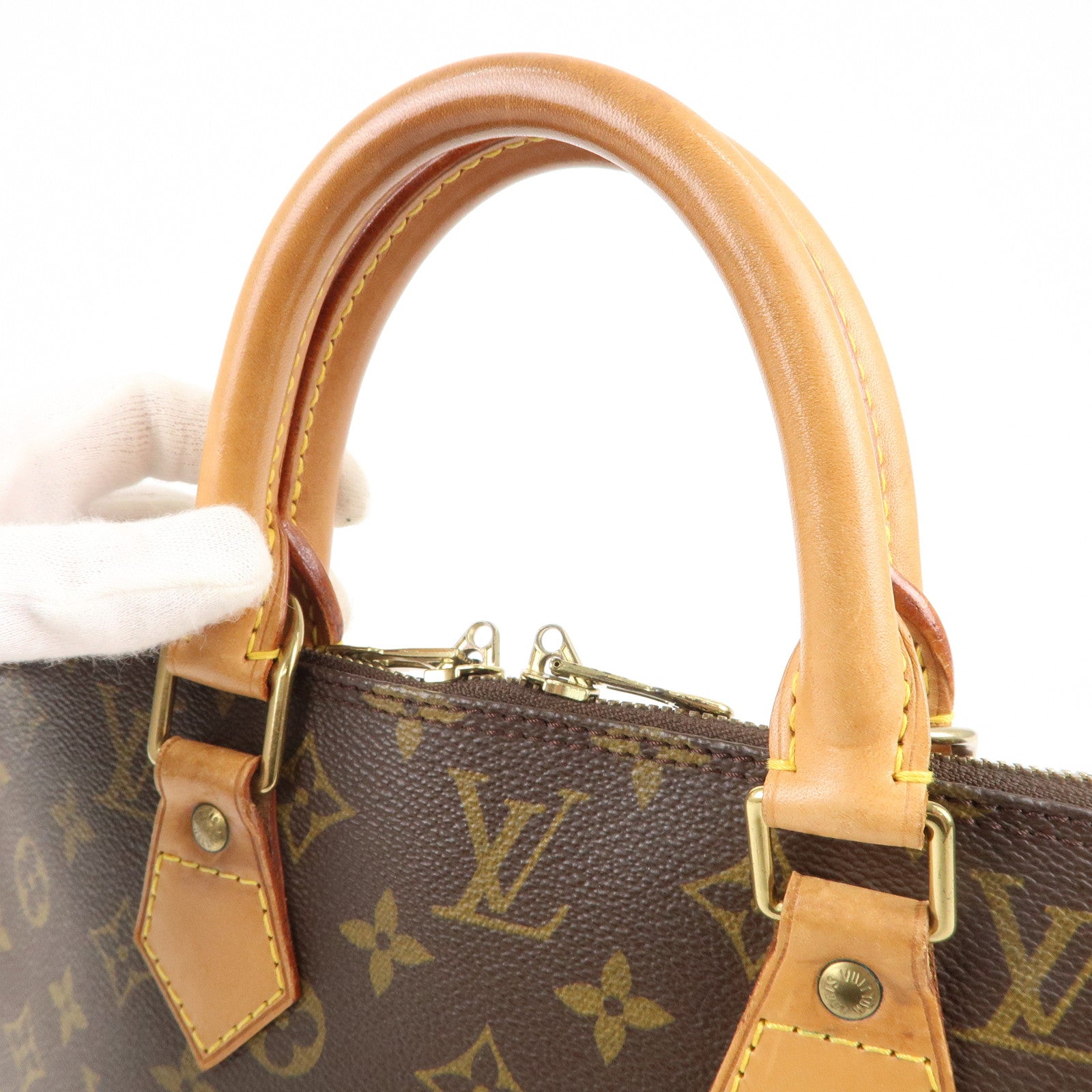 Used Brown Louis Vuitton Monogram Alma Bag Model Number M51130