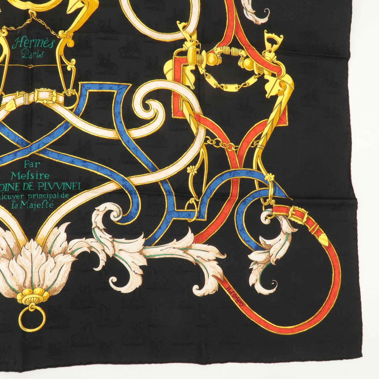 HERMES Carre 90 100% Silk Scarf Par Mefsire ANTOINE DE PLVVINEL