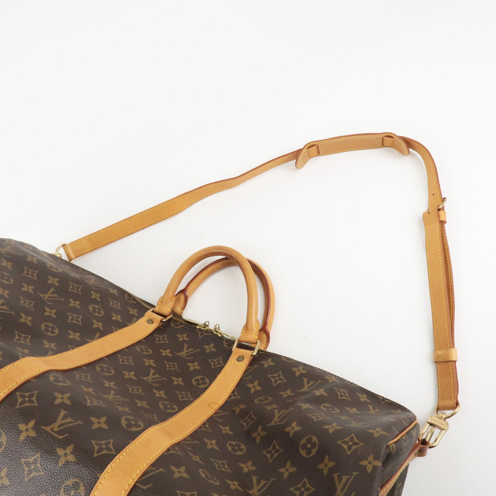 Louis Vuitton Monogram Keepall 55 Boston Bag M41424 LV Auth ar9460 Cloth  ref.931201 - Joli Closet