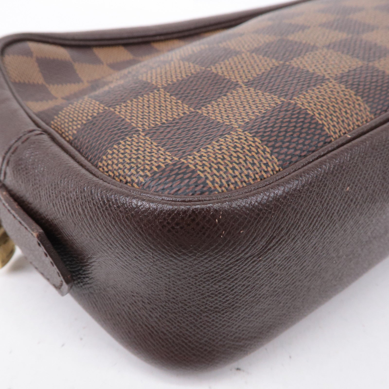 Authentic Louis Vuitton Trousse Toilette 25 Damier Leather Clutch Bag Purse